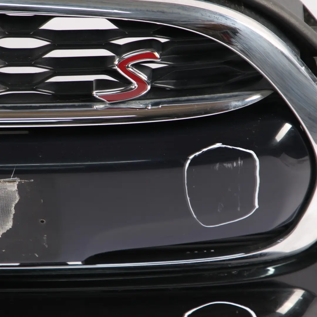 Front Bumper Cooper S Trim Panel F55 Midnight Black Metallic - A94 to Mini F56 with Part number 7379436 Mini F56 Front Bumper Cooper S Trim Panel F55 Midnight Black Metallic - A94 - SKU 7379436-MNB - Part number 7379436