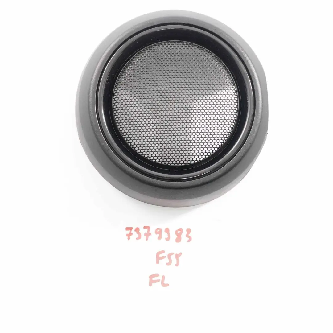 Cubre Altavoz Puerta Delantera Izquierda Negro para Mini Cooper One F55 con número de pieza 7379983 Mini Cooper One F55 Cubre Altavoz Puerta Delantera Izquierda Negro - SKU 7379983 - Número de pieza 7379983