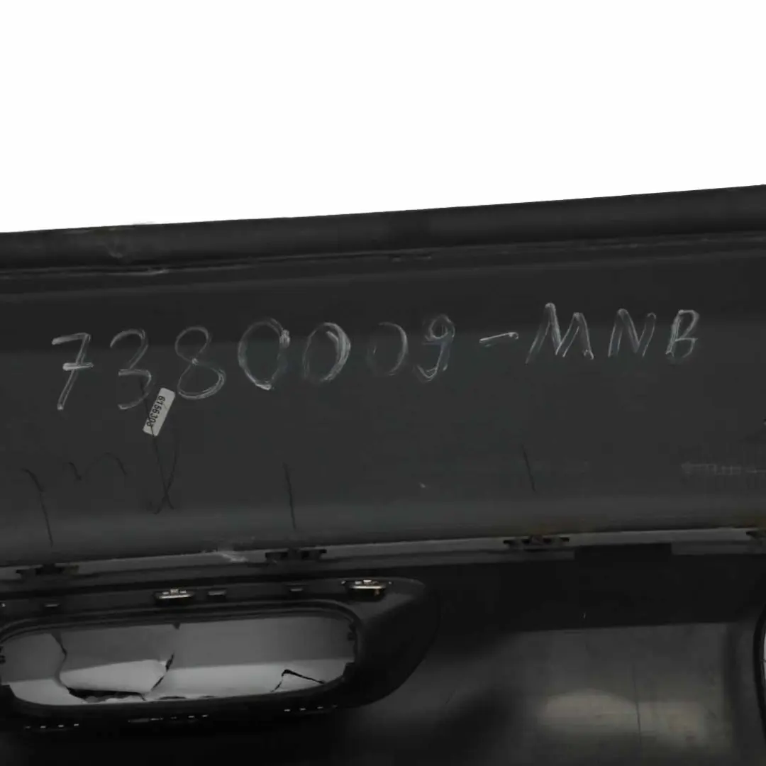 Mini Cooper F56 F57 Rear Bumper Trim Midnight Black Metallic - A94 - SKU 7380009-MNB - Part number 7380035
