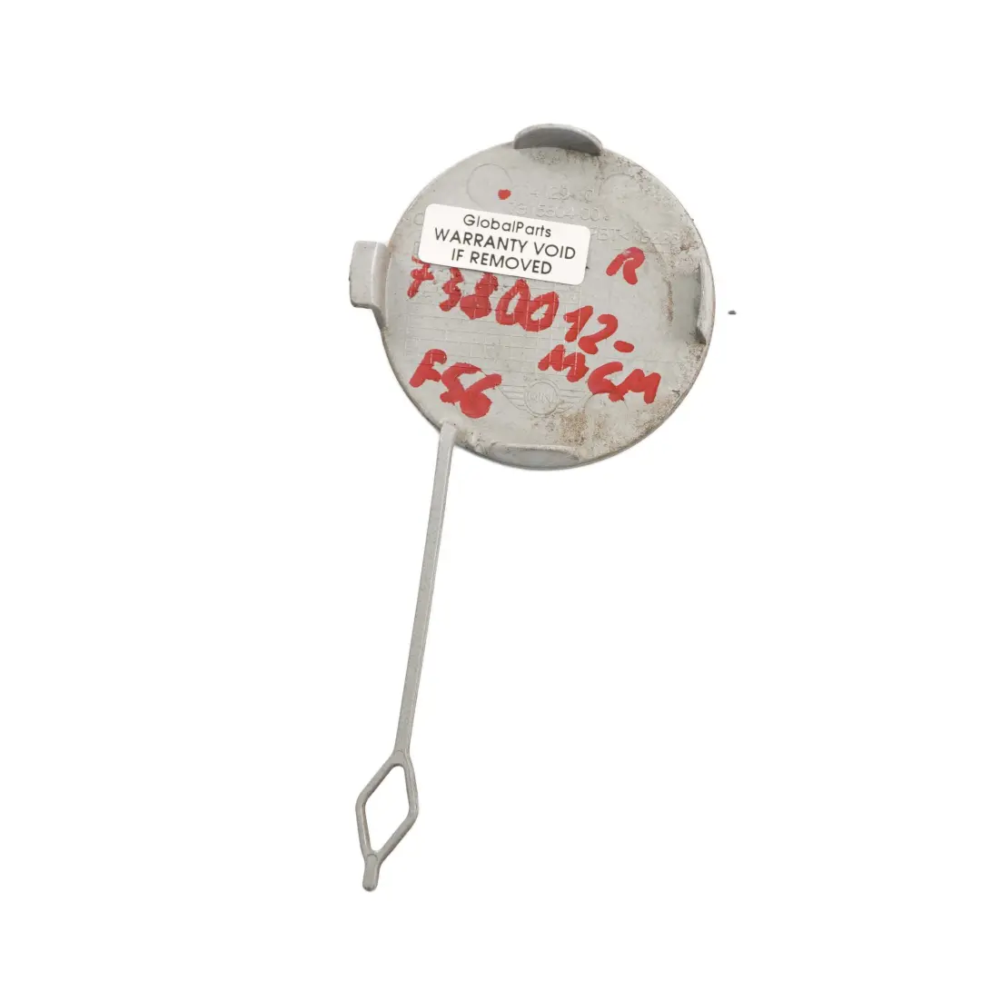 Copri Paraurti Posteriore Fgiro rimorchio destra Moonwalk Grey B71 per Mini F56 con numero di parte 7315504 Mini F56 Copri Paraurti Posteriore Fgiro rimorchio destra Moonwalk Grey B71 - SKU 7380012-MGM - Numero di parte 7315504
