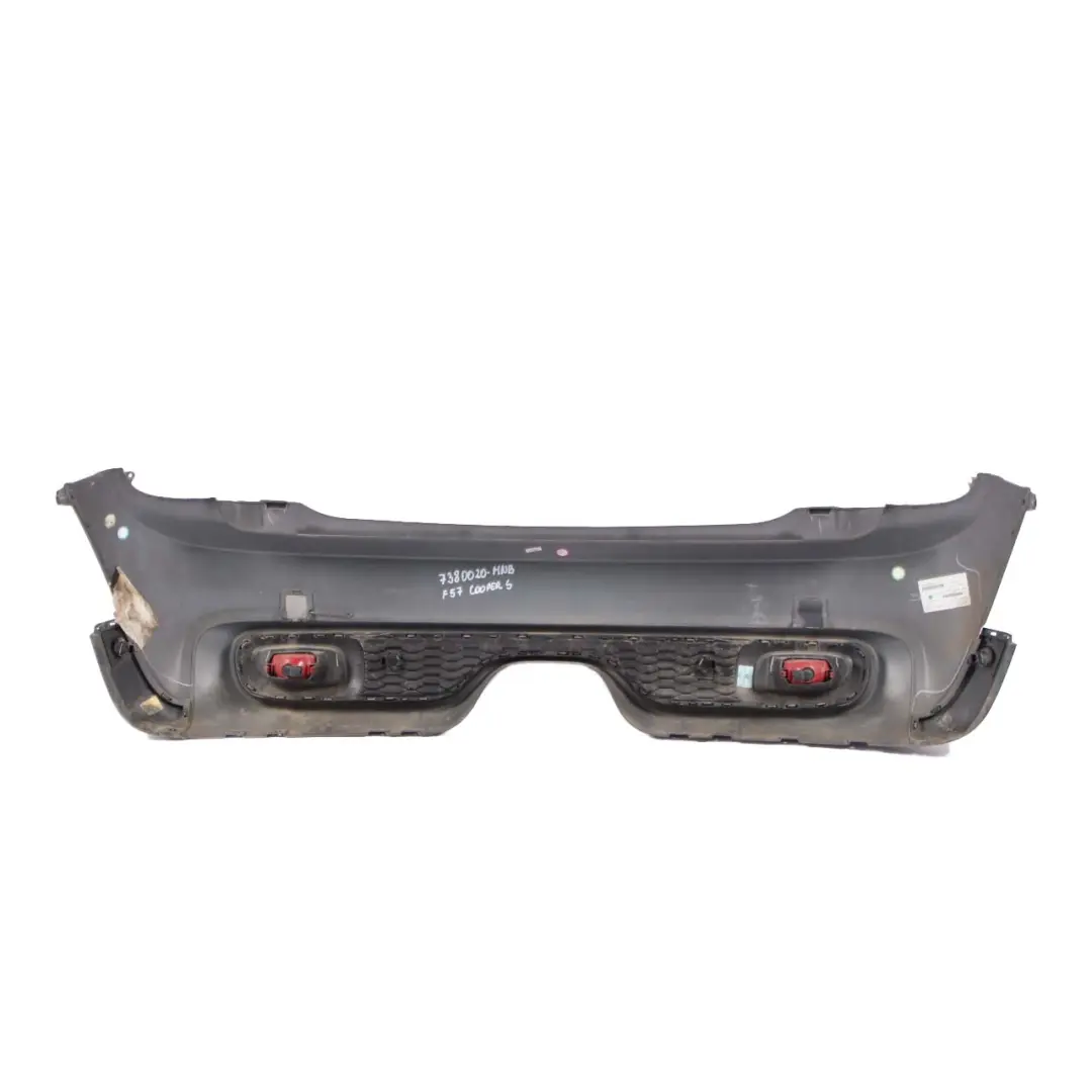 Mini F56 F57 Rear Bumper Cooper S Complete Panel Midnight Black Metallic - A94 - SKU 7380020-MNB - Part number 7380020