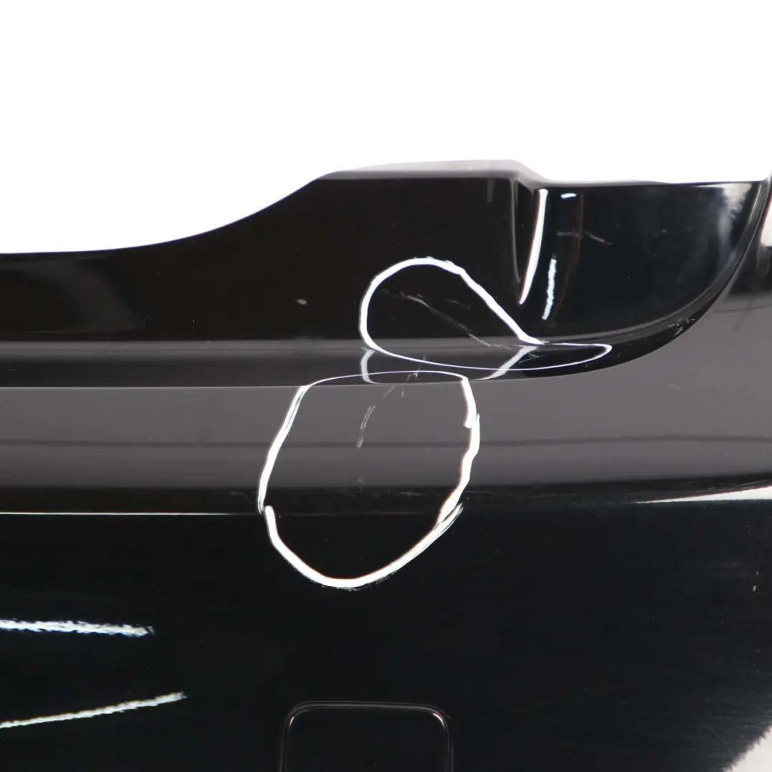 Mini F56 F57 Rear Bumper Cooper S Complete Panel Midnight Black Metallic - A94 - SKU 7380020-MNB - Part number 7380020