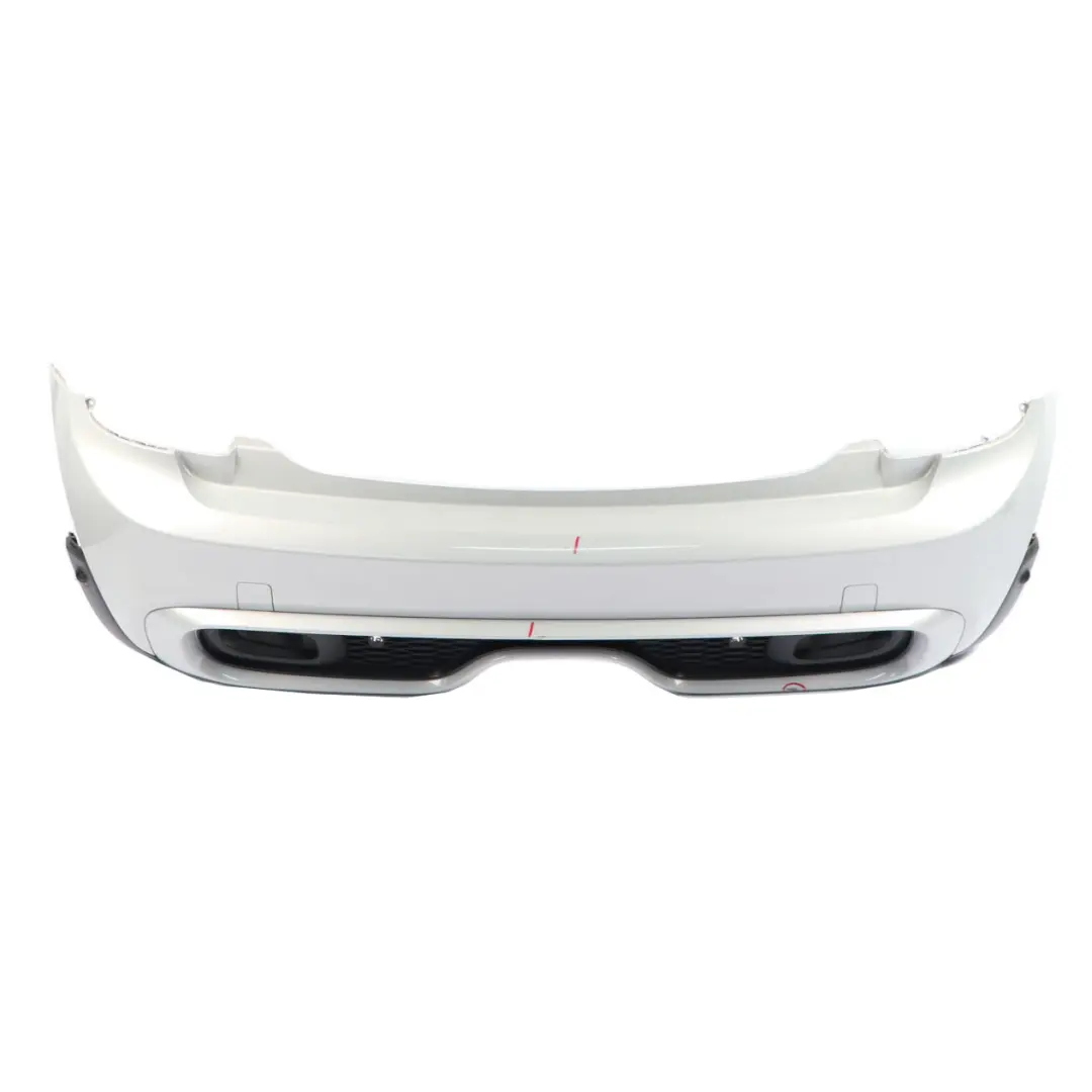 Bumper Cooper S Complete Panel White Silver Metallic - A62 to Mini F56 F57 Rear with Part number 7380020 Mini F56 F57 Rear Bumper Cooper S Complete Panel White Silver Metallic - A62 - SKU 7380020-WS1 - Part number 7380020