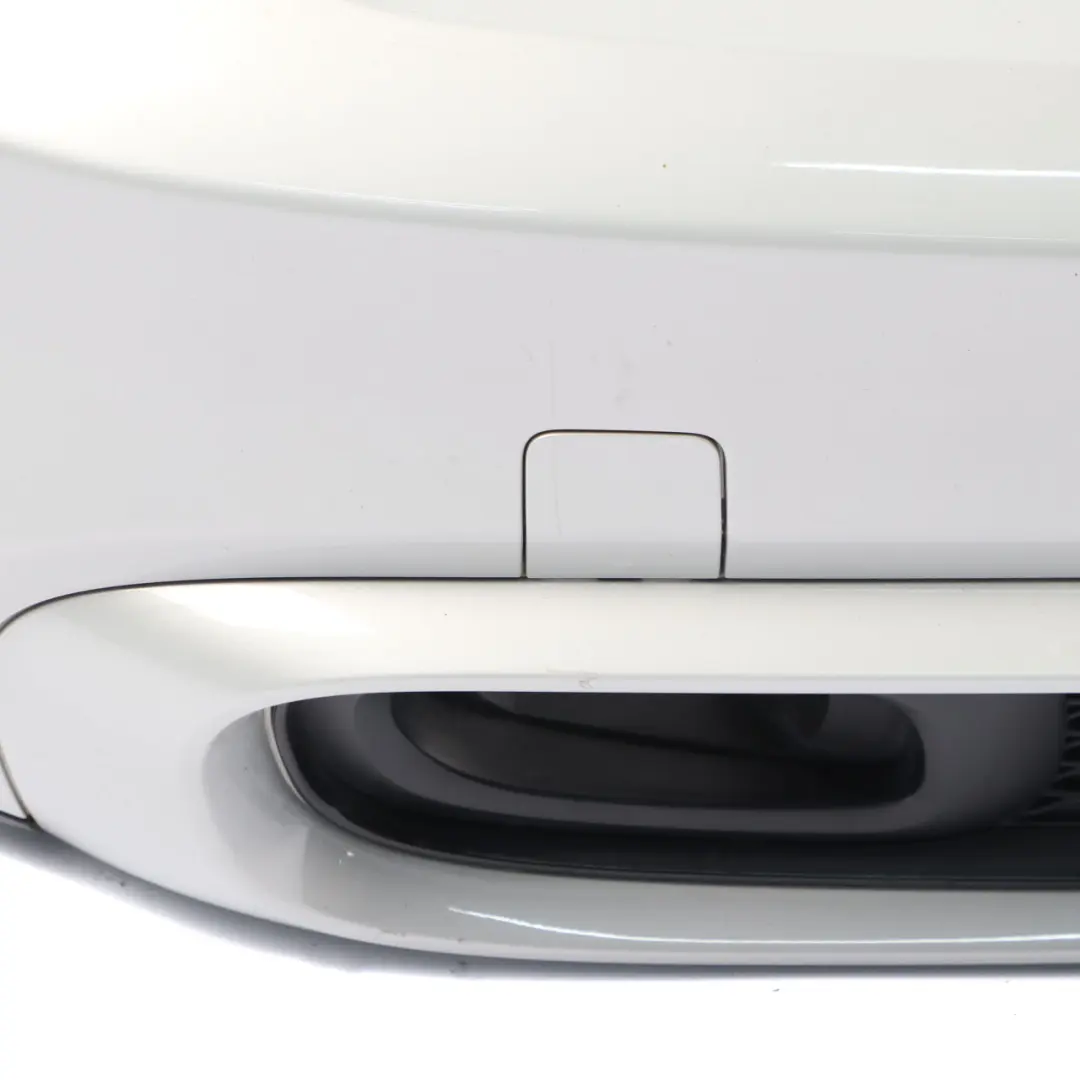 Bumper Cooper S Complete Panel White Silver Metallic - A62 to Mini F56 F57 Rear with Part number 7380020 Mini F56 F57 Rear Bumper Cooper S Complete Panel White Silver Metallic - A62 - SKU 7380020-WS1 - Part number 7380020