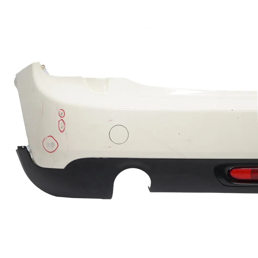 Bumper Mini F55 Complete Trim Panel Cover Pepper White - 850 to Rear with Part number 7380023 Rear Bumper Mini F55 Complete Trim Panel Cover Pepper White - 850 - SKU 7380023-PW1 - Part number 7380023