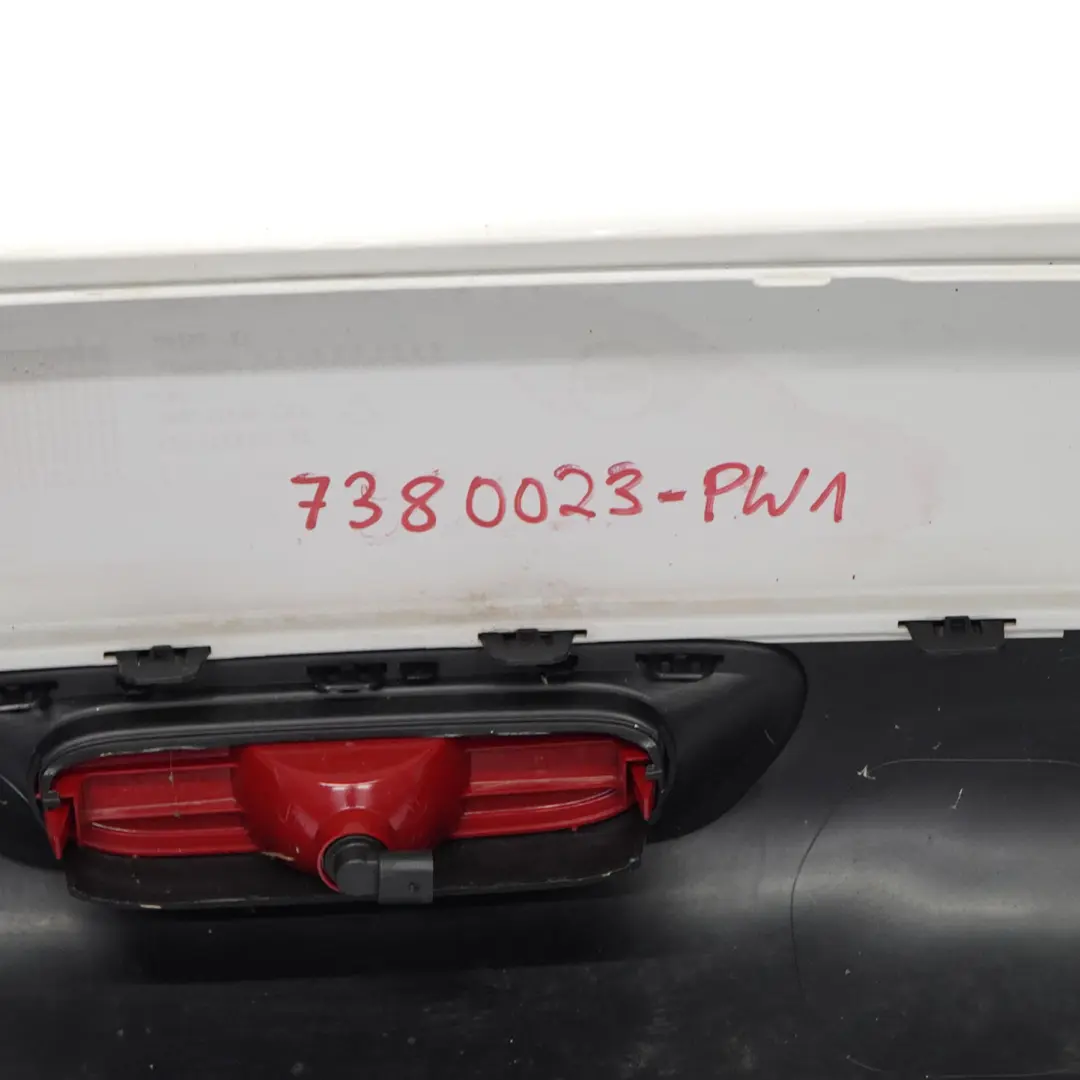 Bumper Mini F55 Complete Trim Panel Cover Pepper White - 850 to Rear with Part number 7380023 Rear Bumper Mini F55 Complete Trim Panel Cover Pepper White - 850 - SKU 7380023-PW1 - Part number 7380023