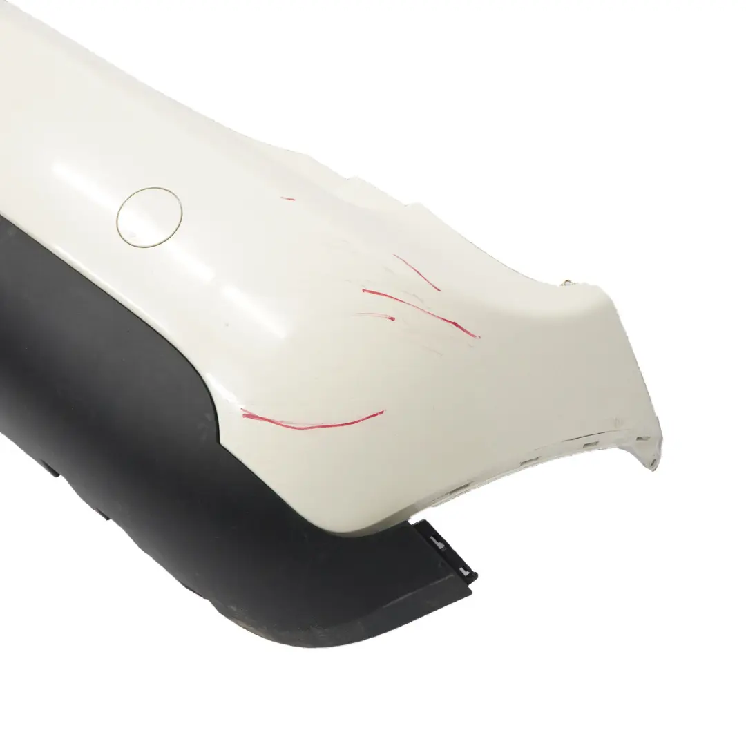 Bumper Mini F55 Complete Trim Panel Cover Pepper White - 850 to Rear with Part number 7380023 Rear Bumper Mini F55 Complete Trim Panel Cover Pepper White - 850 - SKU 7380023-PW1 - Part number 7380023