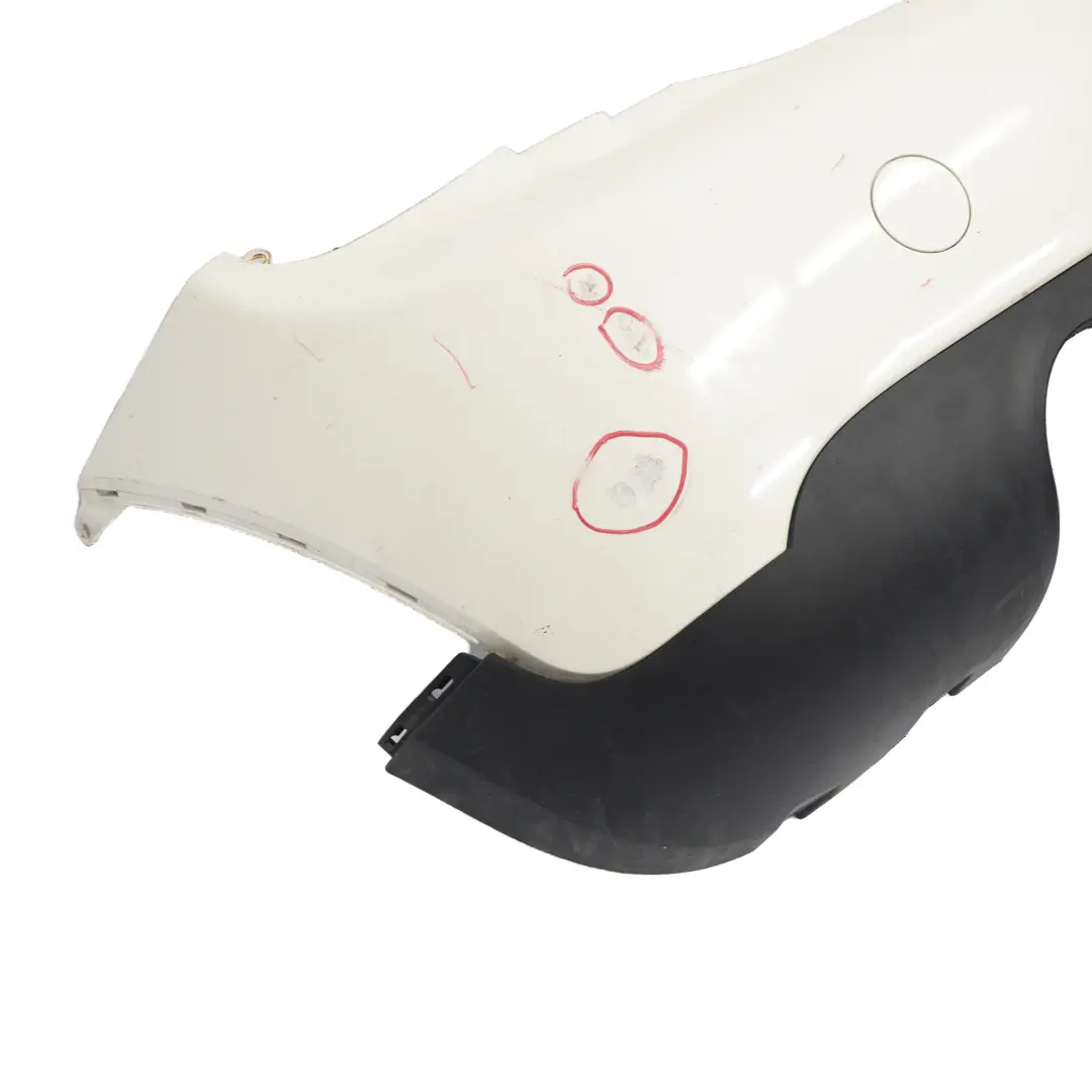 Bumper Mini F55 Complete Trim Panel Cover Pepper White - 850 to Rear with Part number 7380023 Rear Bumper Mini F55 Complete Trim Panel Cover Pepper White - 850 - SKU 7380023-PW1 - Part number 7380023