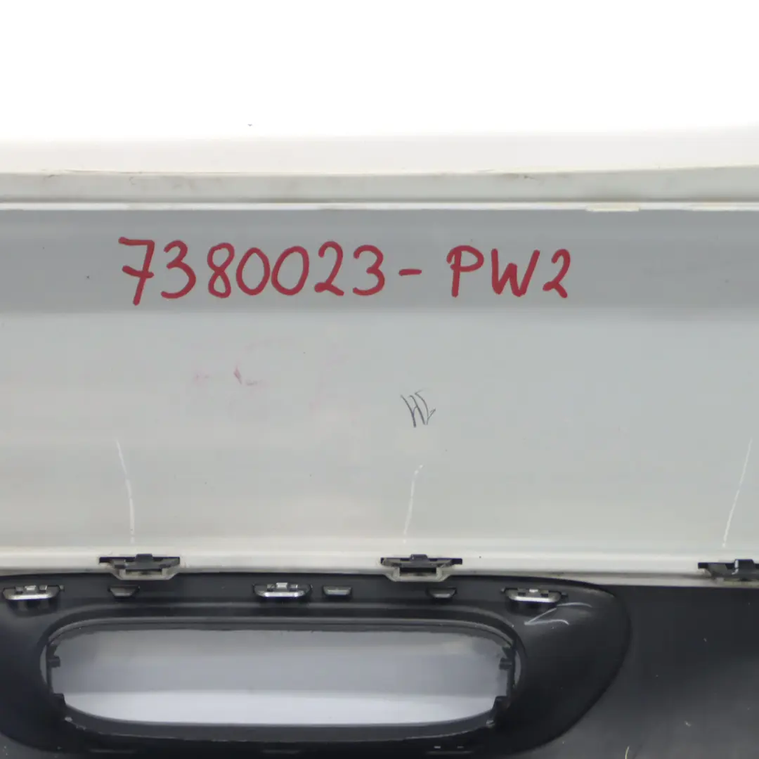 Rear Bumper Mini F55 Complete Trim Panel Cover Pepper White - 850 - SKU 7380023-PW2 - Part number 7380023
