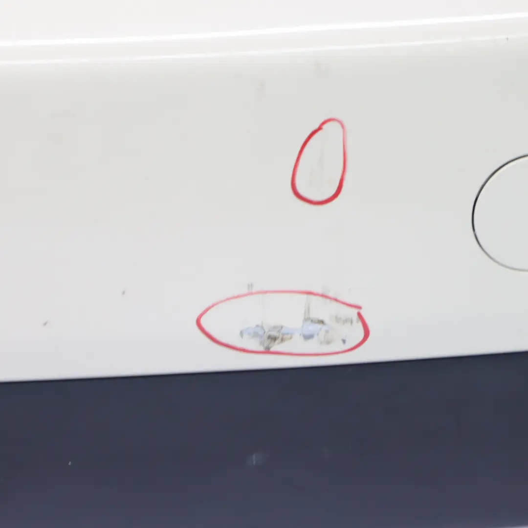 Bumper Mini F55 Complete Trim Panel Cover Pepper White - 850 to Rear with Part number 7380023 Rear Bumper Mini F55 Complete Trim Panel Cover Pepper White - 850 - SKU 7380023-PW2 - Part number 7380023