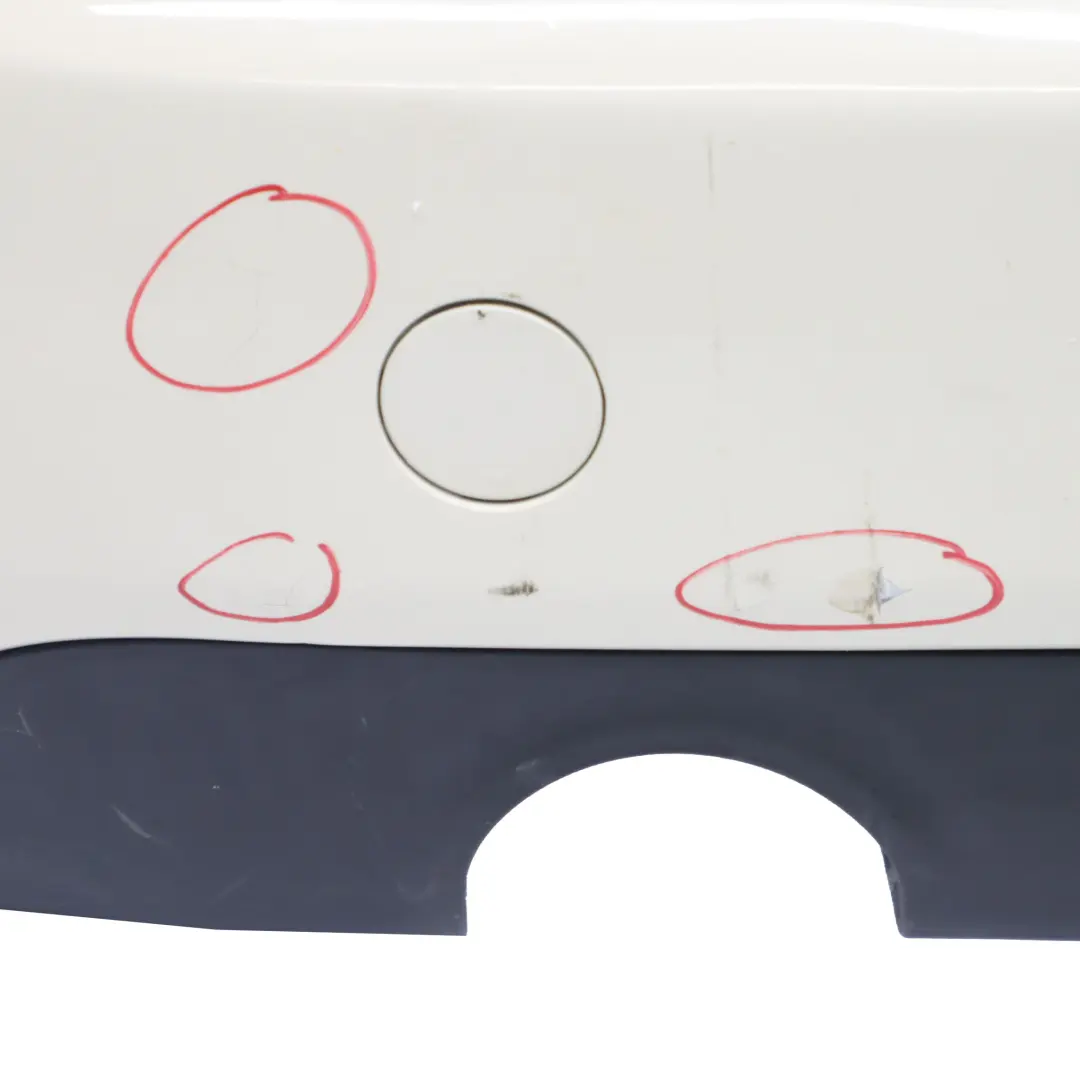 Bumper Mini F55 Complete Trim Panel Cover Pepper White - 850 to Rear with Part number 7380023 Rear Bumper Mini F55 Complete Trim Panel Cover Pepper White - 850 - SKU 7380023-PW2 - Part number 7380023