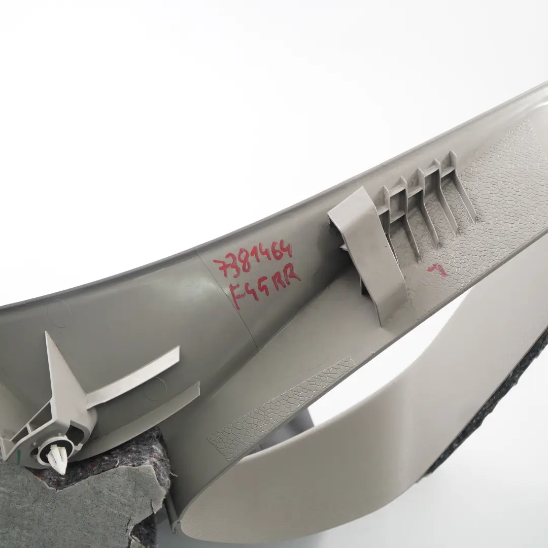  Rivestimento BMW F45 posteriore destro Colonna C/D Grigio - SKU 7380236 - Numero di parte 7380236