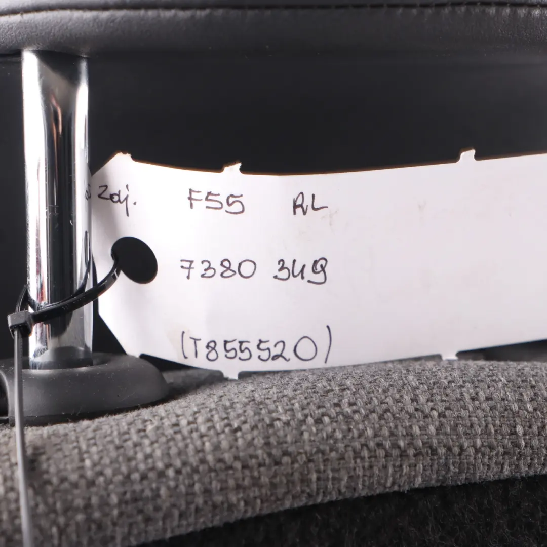 Seat Backrest Mini F55 Rear Left N/S Seat Back Cover Cloth Leatherette Black - SKU 7380349 - Part number 7380349