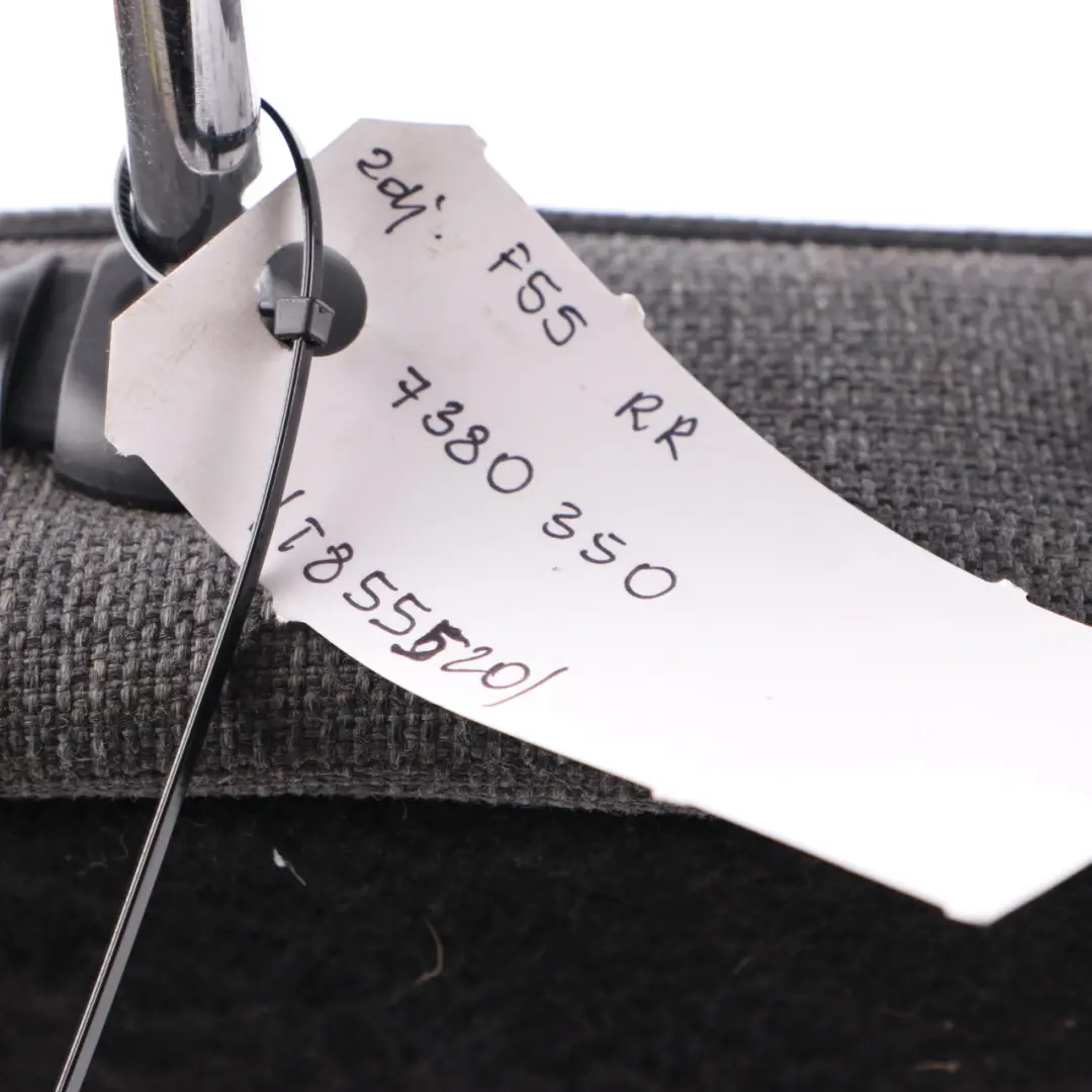 Seat Backrest Mini F55 Rear Right O/S Seat Back Cover Cloth Leatherette Black - SKU 7380350 - Part number 7380350