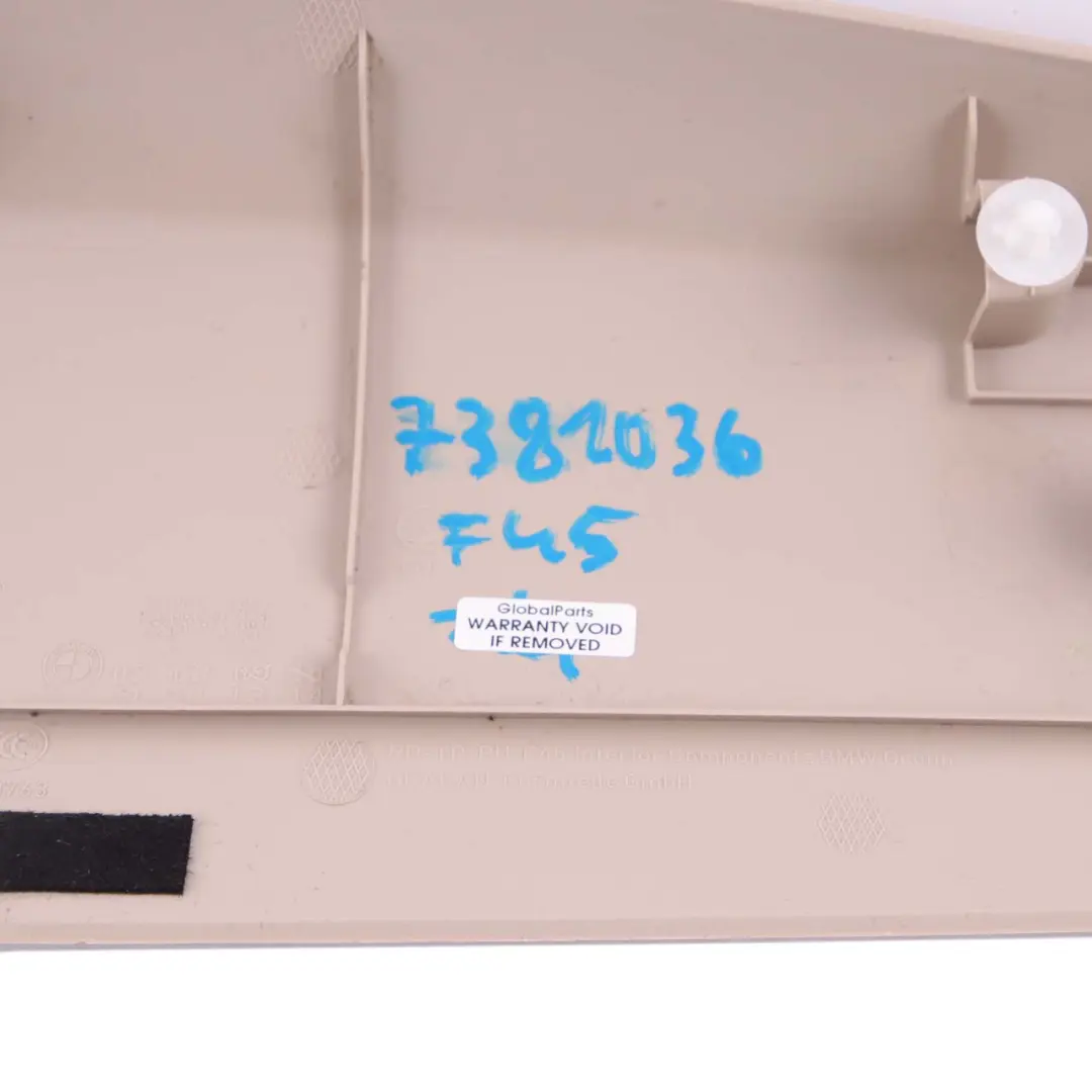 KofferraumDeckel Trim Innenraum Obere Platte Abdeckung für BMW F45 Active Tourer mit Teilenummer 7381036 BMW F45 Active Tourer KofferraumDeckel Trim Innenraum Obere Platte Abdeckung - SKU 7381036 - Teilenummer 7381036