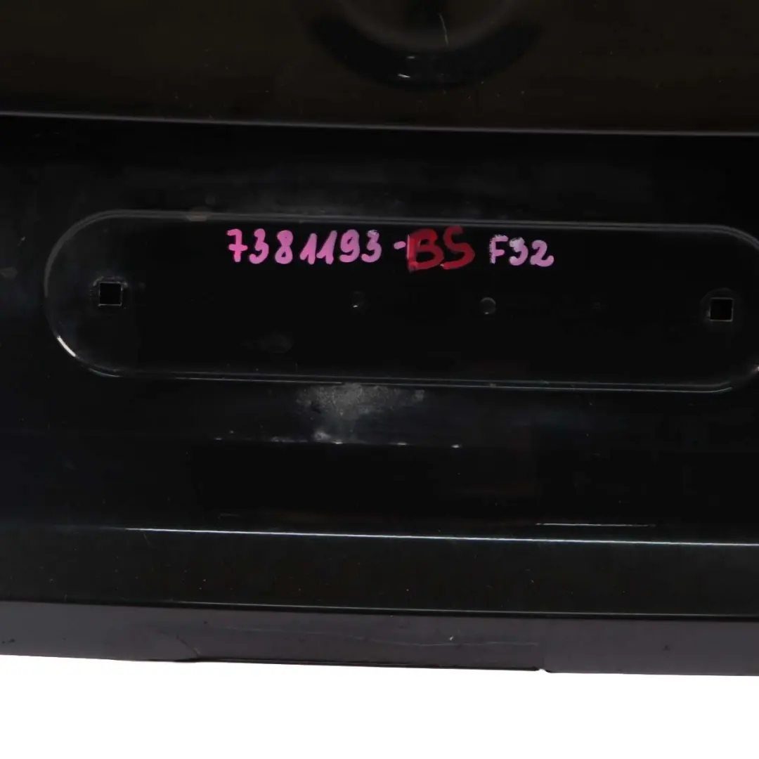 BMW F32 Boot Trunk Lid Rear Tailgate Panel Black Sapphire Metallic - 475 - SKU 7381193-BS - Part number 7381193