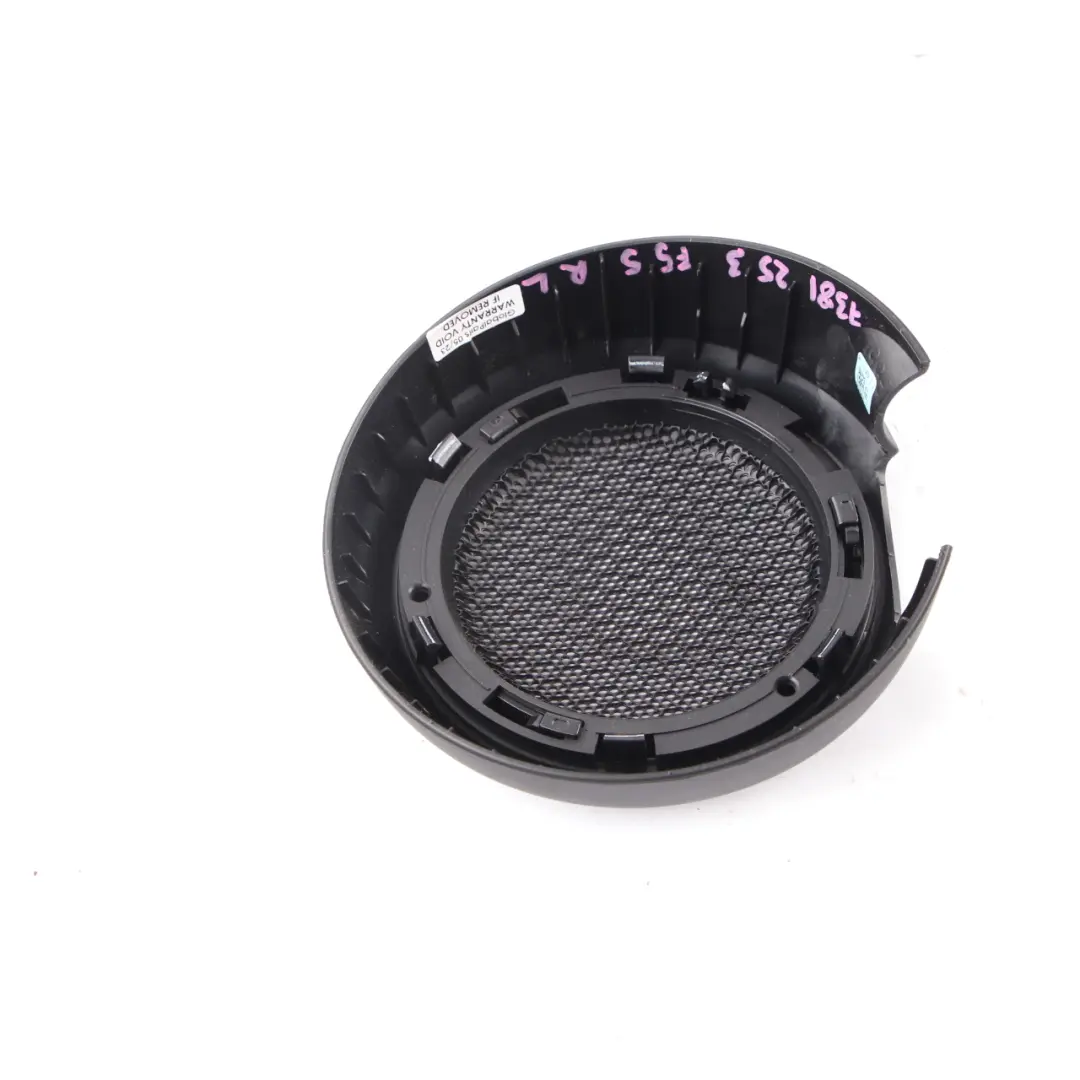 Mini Cooper One F55 Speaker Cover Trim Door Rear Left N/S Black - SKU 7381253 - Part number 7381253