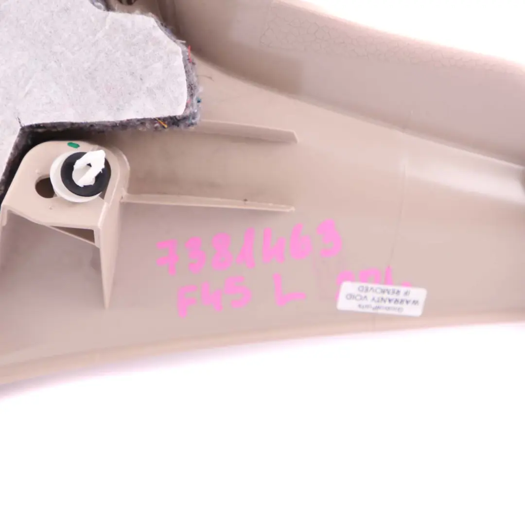 Trim Cover Panel BMW F45 Active Tourer Rear Left N/S Column C / D Pillar to with Part number 7381463 Trim Cover Panel BMW F45 Active Tourer Rear Left N/S Column C / D Pillar - SKU 7381463 - Part number 7381463