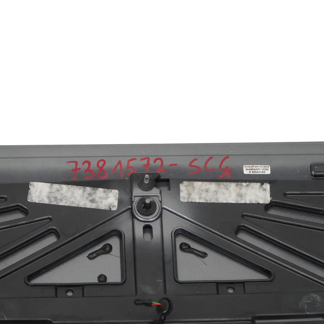 BMW X5 F15 Rear Upper Spoiler Tailagte Boot Panel Trim Space Grey Metallic - A52 - SKU 7381572-SCG - Part number 7381572