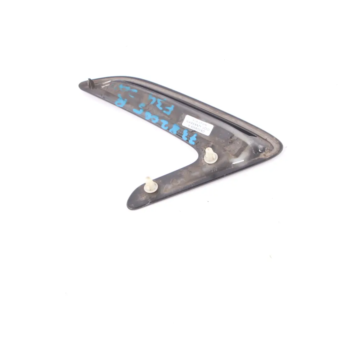 Duct Side Panel Front Right O/S Wing Fender Grille Trim to BMW F34 GT Air with Part number 7382006 BMW F34 GT Air Duct Side Panel Front Right O/S Wing Fender Grille Trim - SKU 7382006 - Part number 7382006