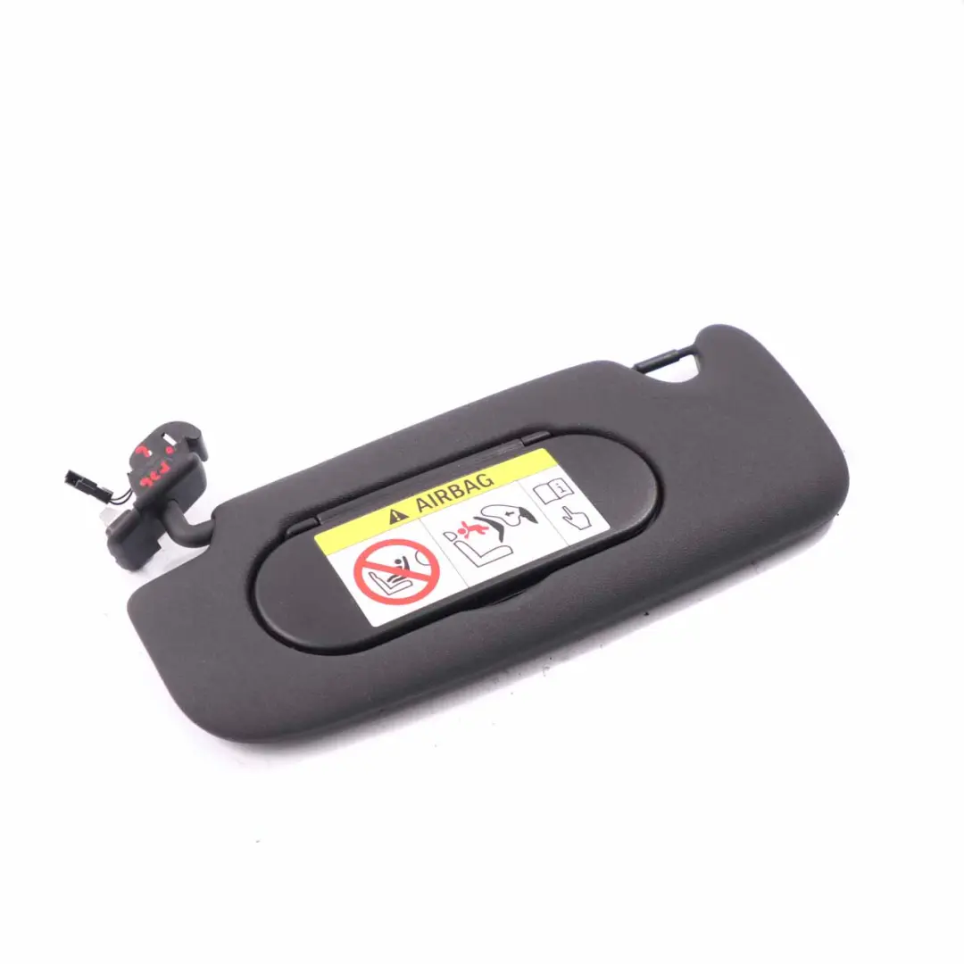 Parasole Mini Cooper One F55 F56 Coprispecchietto Sinistro Nero per con numero di parte 7382103 Parasole Mini Cooper One F55 F56 Coprispecchietto Sinistro Nero - SKU 7382103 - Numero di parte 7382103