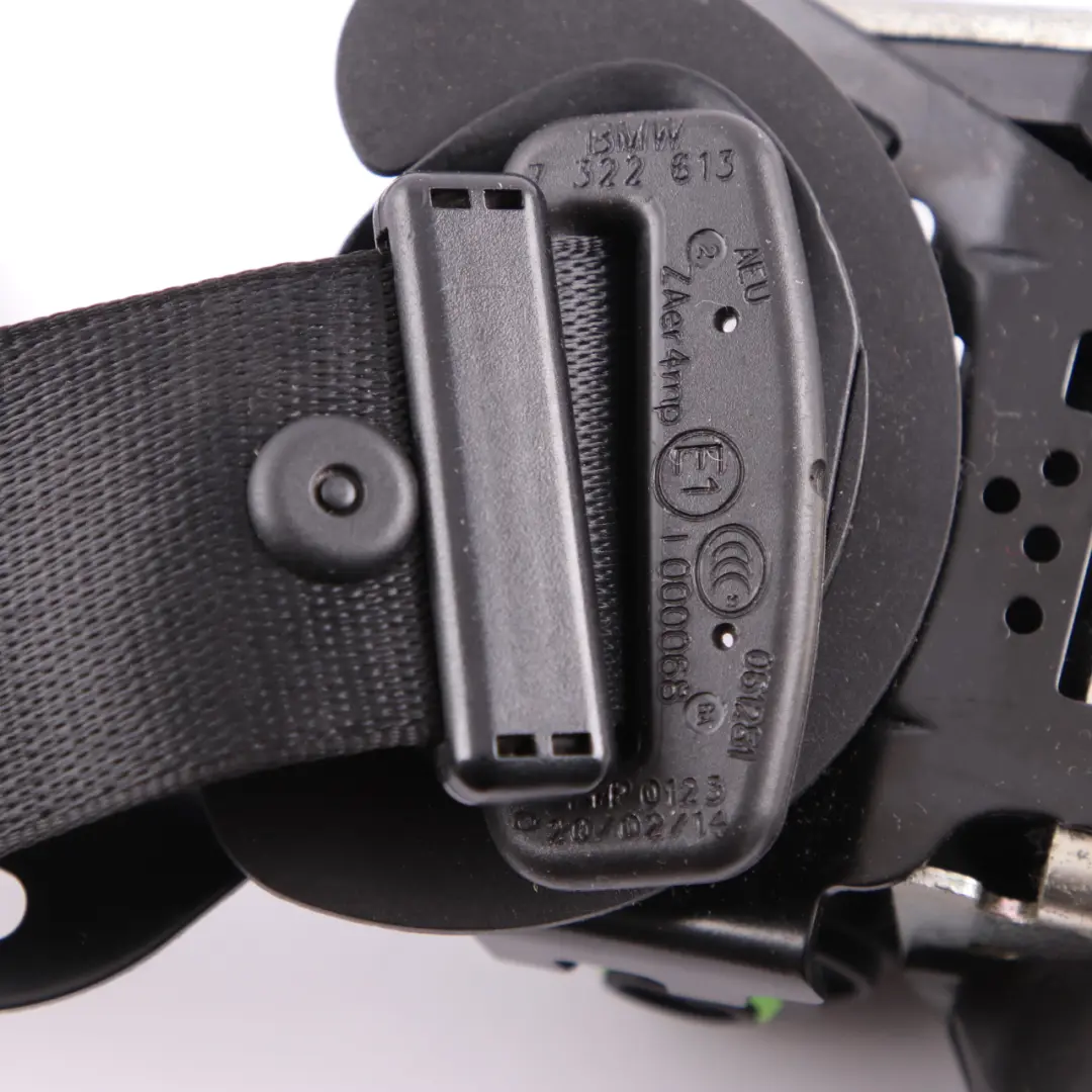 Belt BMW F01 F10 F11 LCI Front Left N/S Seatbelt Upper REMA Black 7322613 to Seat with Part number 7382301 Seat Belt BMW F01 F10 F11 LCI Front Left N/S Seatbelt Upper REMA Black 7322613 - SKU 7382301 - Part number 7382301