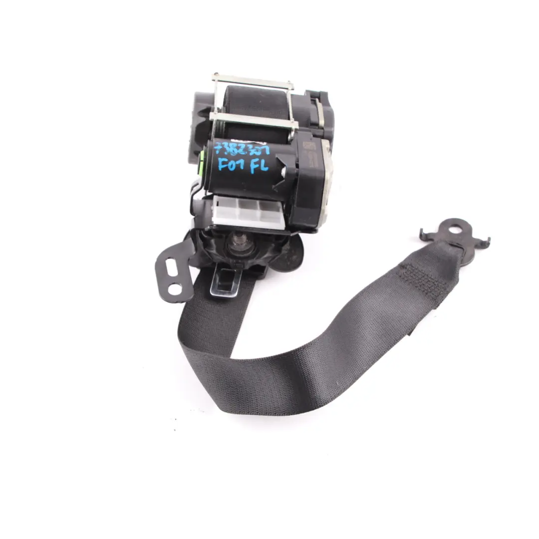 Belt BMW F01 F10 F11 LCI Front Left N/S Seatbelt Upper REMA Black 7322613 to Seat with Part number 7382301 Seat Belt BMW F01 F10 F11 LCI Front Left N/S Seatbelt Upper REMA Black 7322613 - SKU 7382301 - Part number 7382301