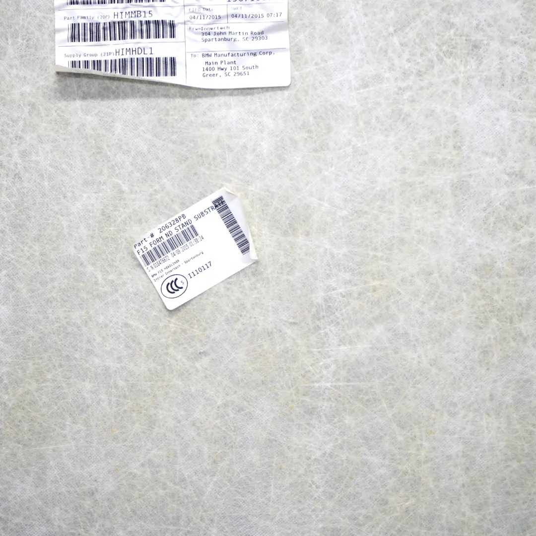 Headlining Headliner Roof Lining Trim Panel Cover Anthracite to BMW X5 F15 with Part number 7382321 BMW X5 F15 Headlining Headliner Roof Lining Trim Panel Cover Anthracite - SKU 7382321 - Part number 7382321