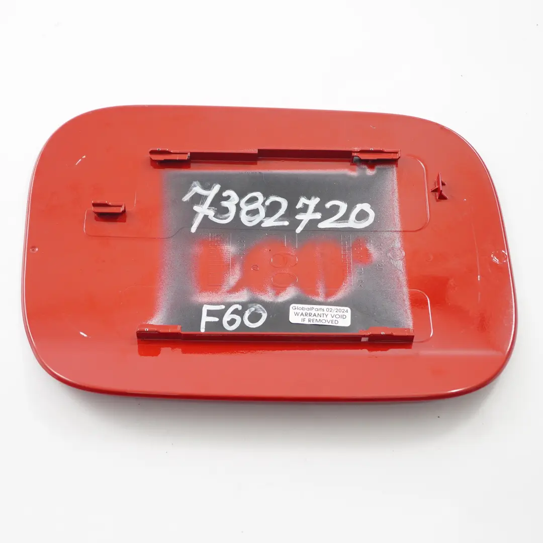 Mini F60 Kraftstoff tank einfüll stutzen Klappen abdeckung Chili Rot 851 - SKU 7382720-CHRED - Teilenummer 7382720