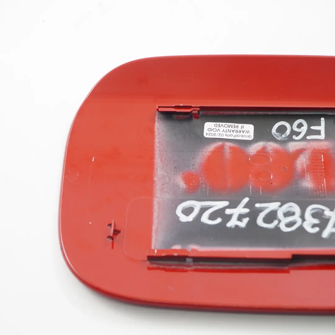 Filler Fill in Flap Cover Cap Chili Red - 851 to Mini Countryman F60 Fuel with Part number 7382720 Mini Countryman F60 Fuel Filler Fill in Flap Cover Cap Chili Red - 851 - SKU 7382720-CHRED - Part number 7382720