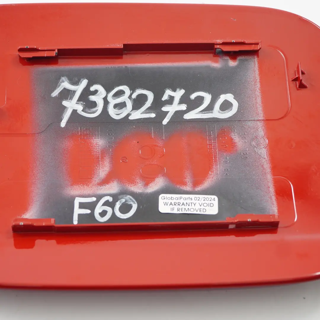 Mini F60 Riempimento carburante coperchio ribalta Chili Rosso - 851 - SKU 7382720-CHRED - Numero di parte 7382720