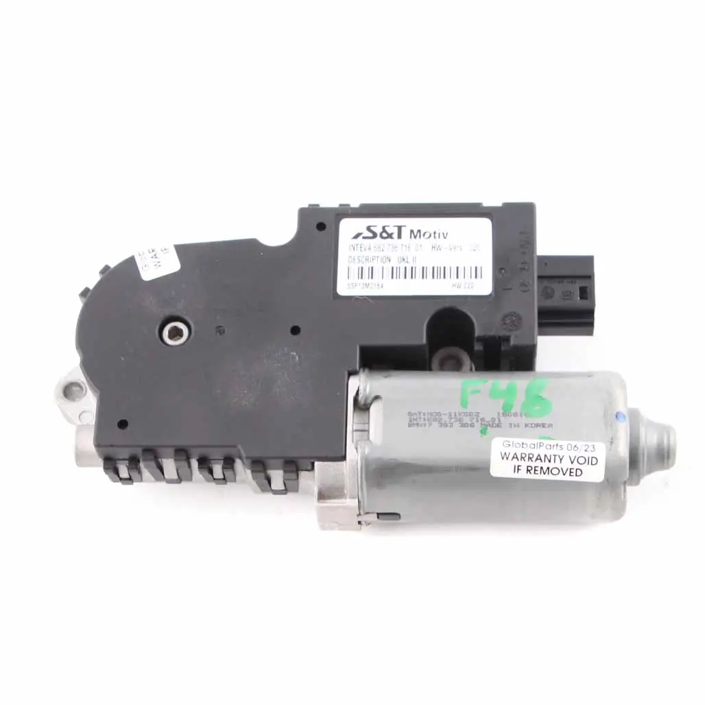 BMW X1 F48 LCI Moteur D'Actionneur De Toit Ouvrant Panoramique - SKU 7383306 - Numéro de pièce 7383306