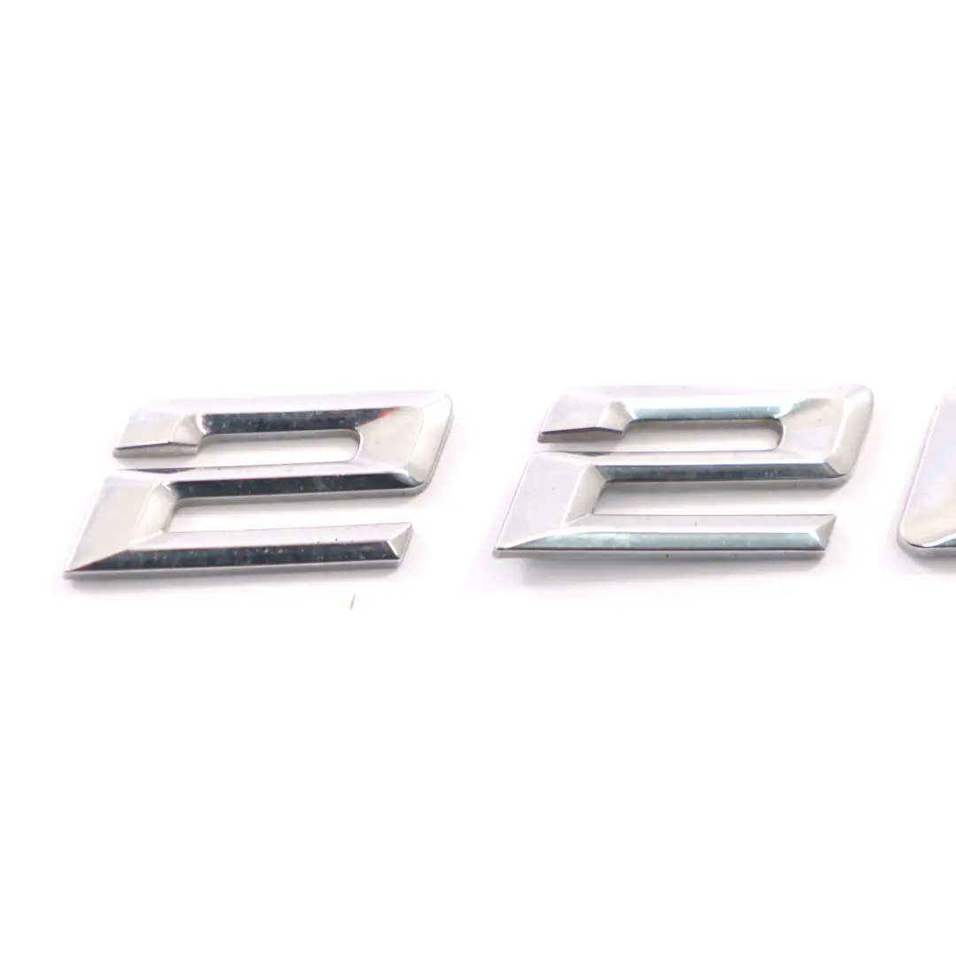 BMW F45 220i Emblem Lettering Rear Adhered Boot Trunk Lid Chrome - SKU 7383515 - Part number 7383515