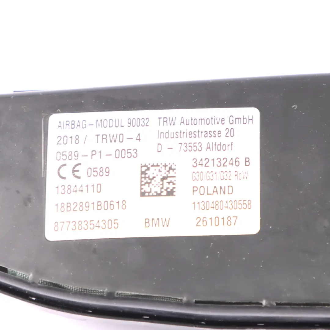 Module d'air latéral du siège avant gauche pour BMW G30 G31 G32 G11 LCI à propos du numéro de pièce 7383543 BMW G30 G31 G32 G11 LCI Module d'air latéral du siège avant gauche - SKU 7383543 - Numéro de pièce 7383543