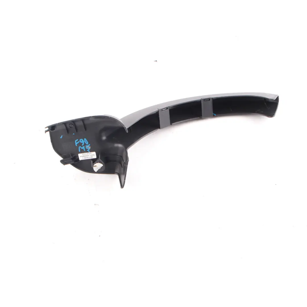 Trunk Hinge Cover Rear Left N/S Tailgate Trim Panel to BMW G30 with Part number 7383562 BMW G30 Trunk Hinge Cover Rear Left N/S Tailgate Trim Panel - SKU 7383562 - Part number 7383562