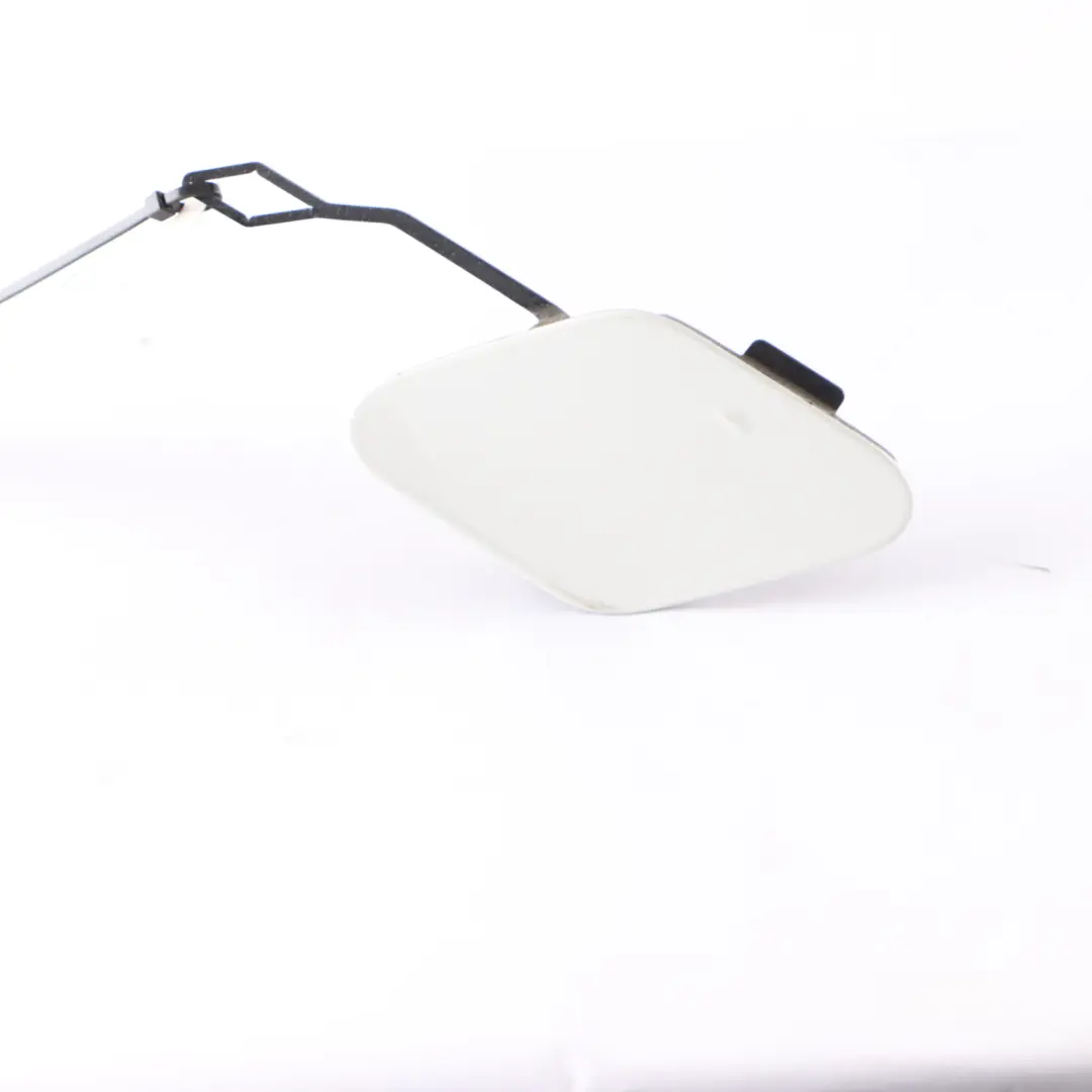 BMW F30 F30N Rear Bumper Towing Tow Hook Eye Cover Alpine White - 300 - SKU 7384413-AW - Part number 7384413