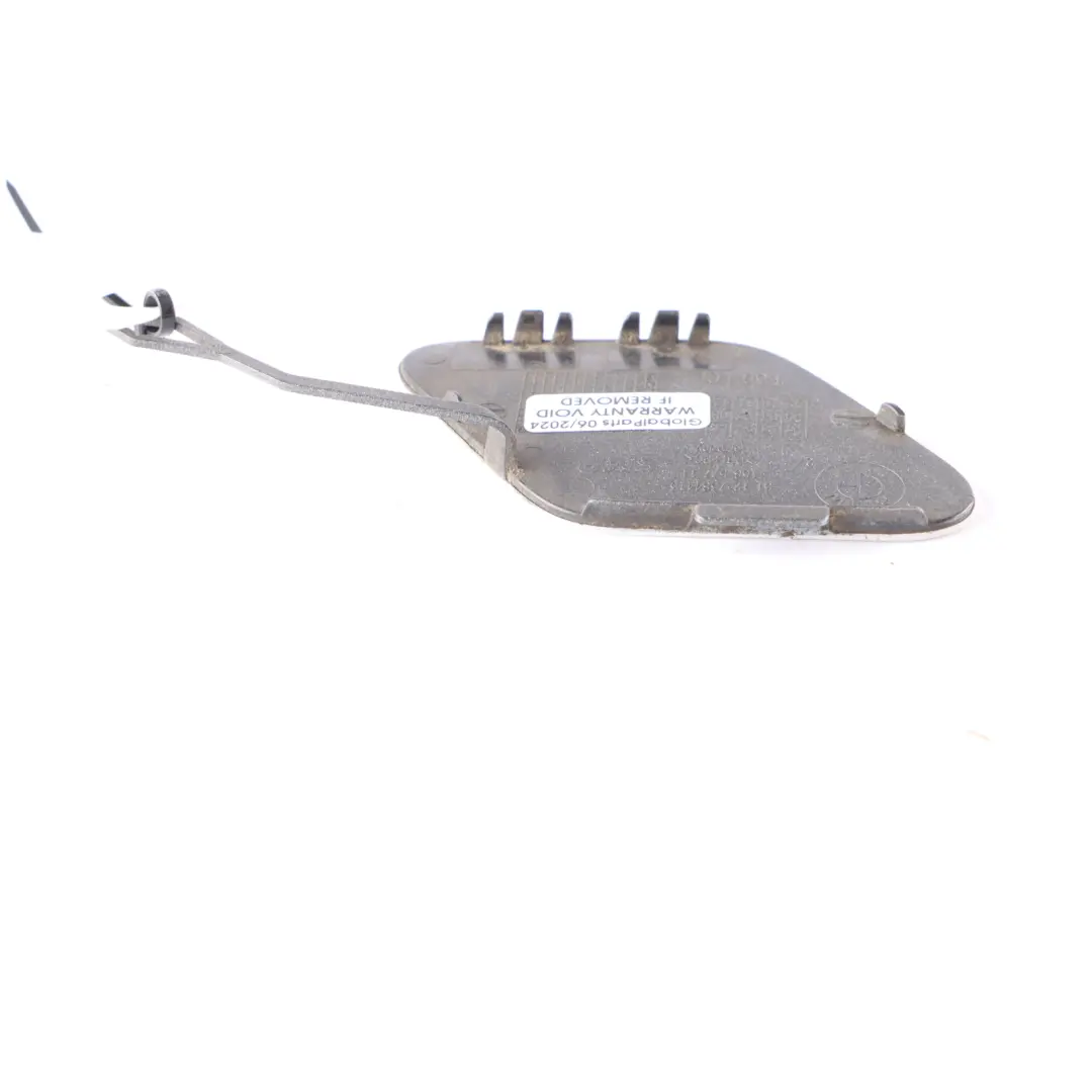 F30N Rear Bumper Towing Tow Hook Eye Cover Alpine White - 300 to BMW F30 with Part number 7384413 BMW F30 F30N Rear Bumper Towing Tow Hook Eye Cover Alpine White - 300 - SKU 7384413-AW - Part number 7384413