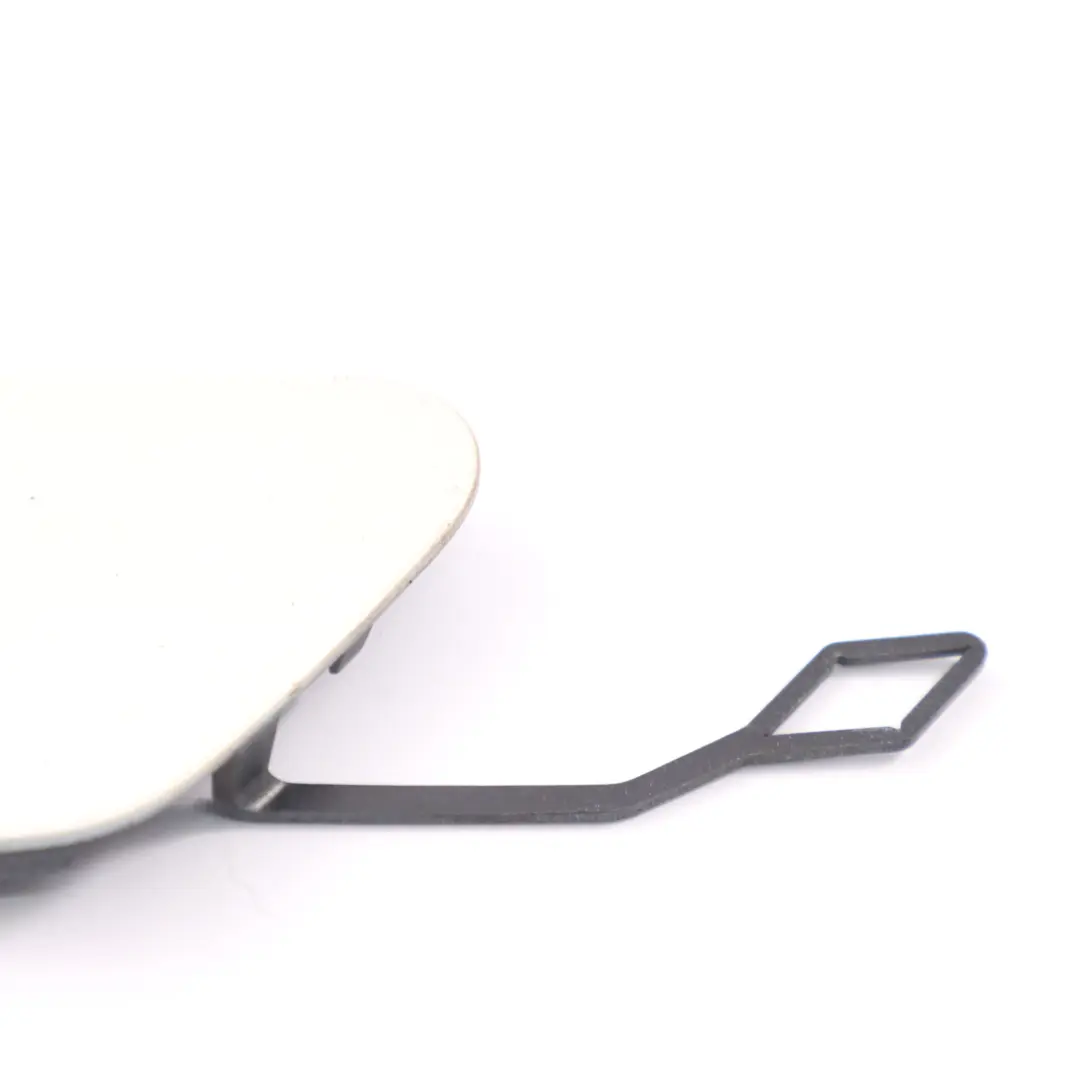 Bumper Cover Flap Towing Eye Hook Cap Mineral White A96 to BMW F30 LCI Rear with Part number 7384417 BMW F30 LCI Rear Bumper Cover Flap Towing Eye Hook Cap Mineral White A96 - SKU 7384417-MW - Part number 7384417