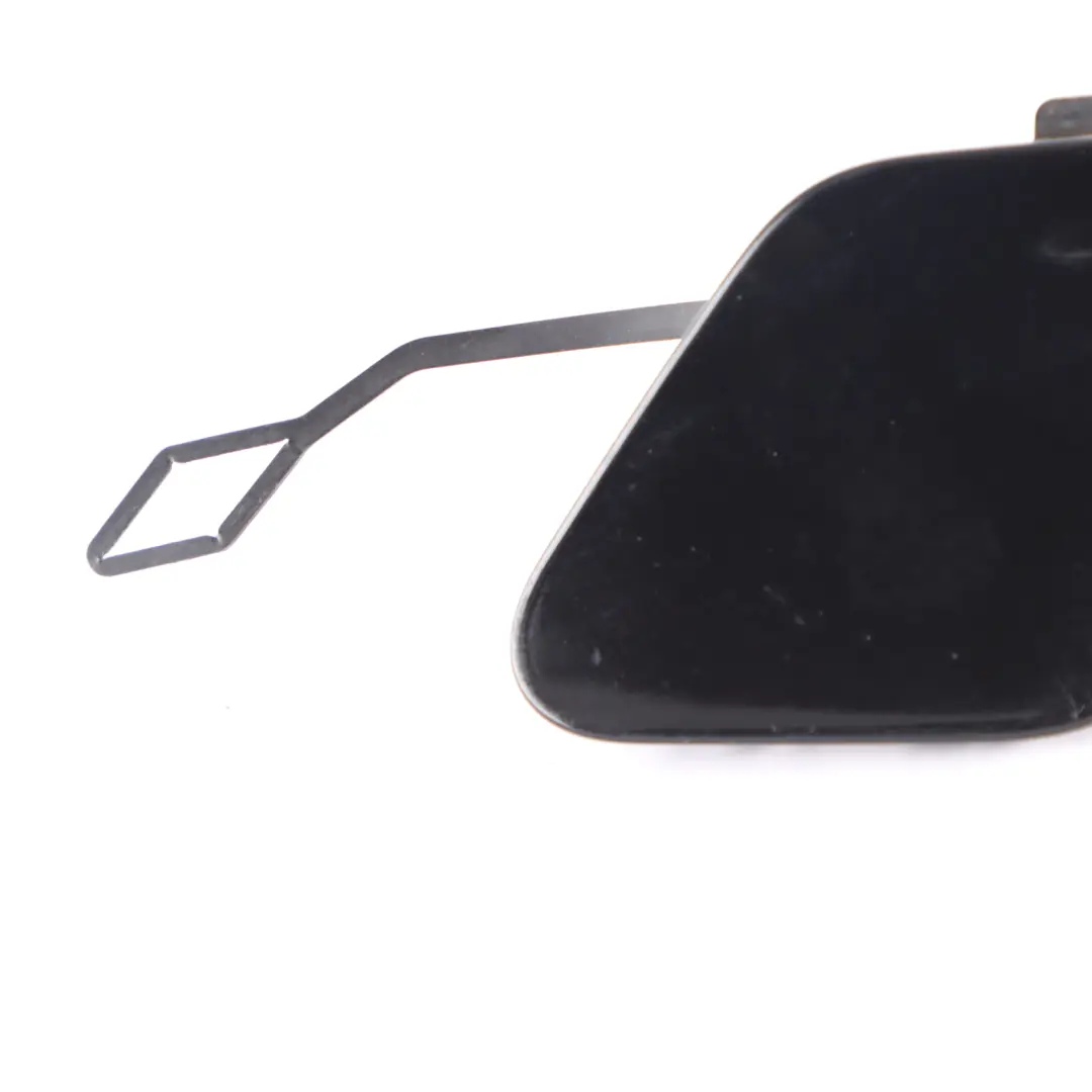 BMW F30 LCI Rear Bumper Cover Flap Towing Eye Hook Cap Schwarz 2 Black - SKU 7384417-SCH - Part number 7384417