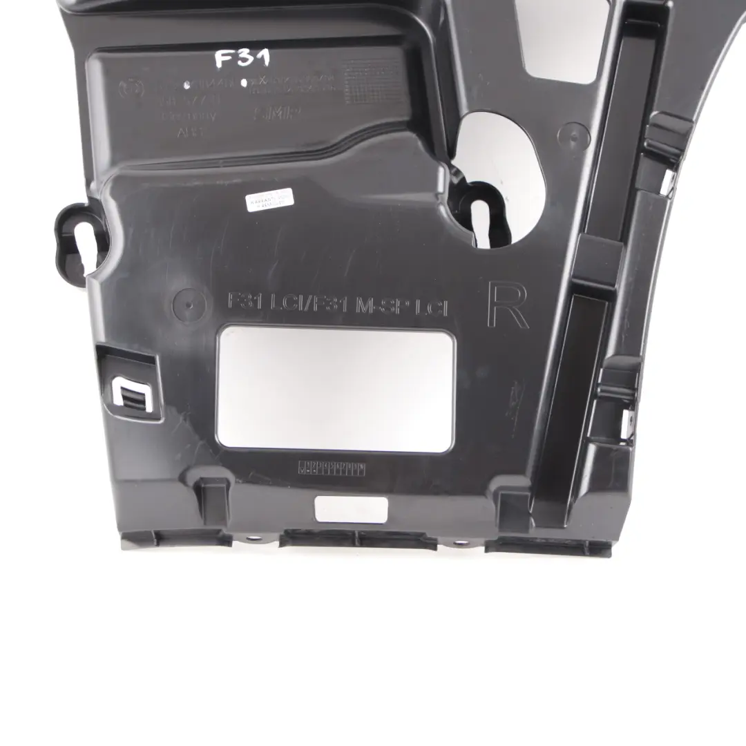 Bumper Mount Bracket Guide Support Right O/S to BMW F31 LCI M Sport Rear with Part number 7384480 BMW F31 LCI M Sport Rear Bumper Mount Bracket Guide Support Right O/S - SKU 7384480 - Part number 7384480