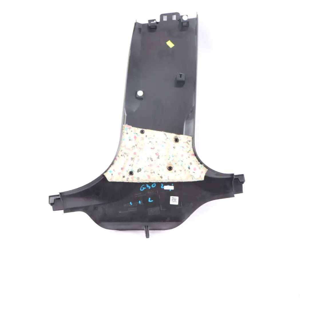 Pillar Lower Trim Panel Bottom Left N/S Black to Cover BMW G30 B with Part number 7384529 Cover BMW G30 B Pillar Lower Trim Panel Bottom Left N/S Black - SKU 7384529 - Part number 7384529
