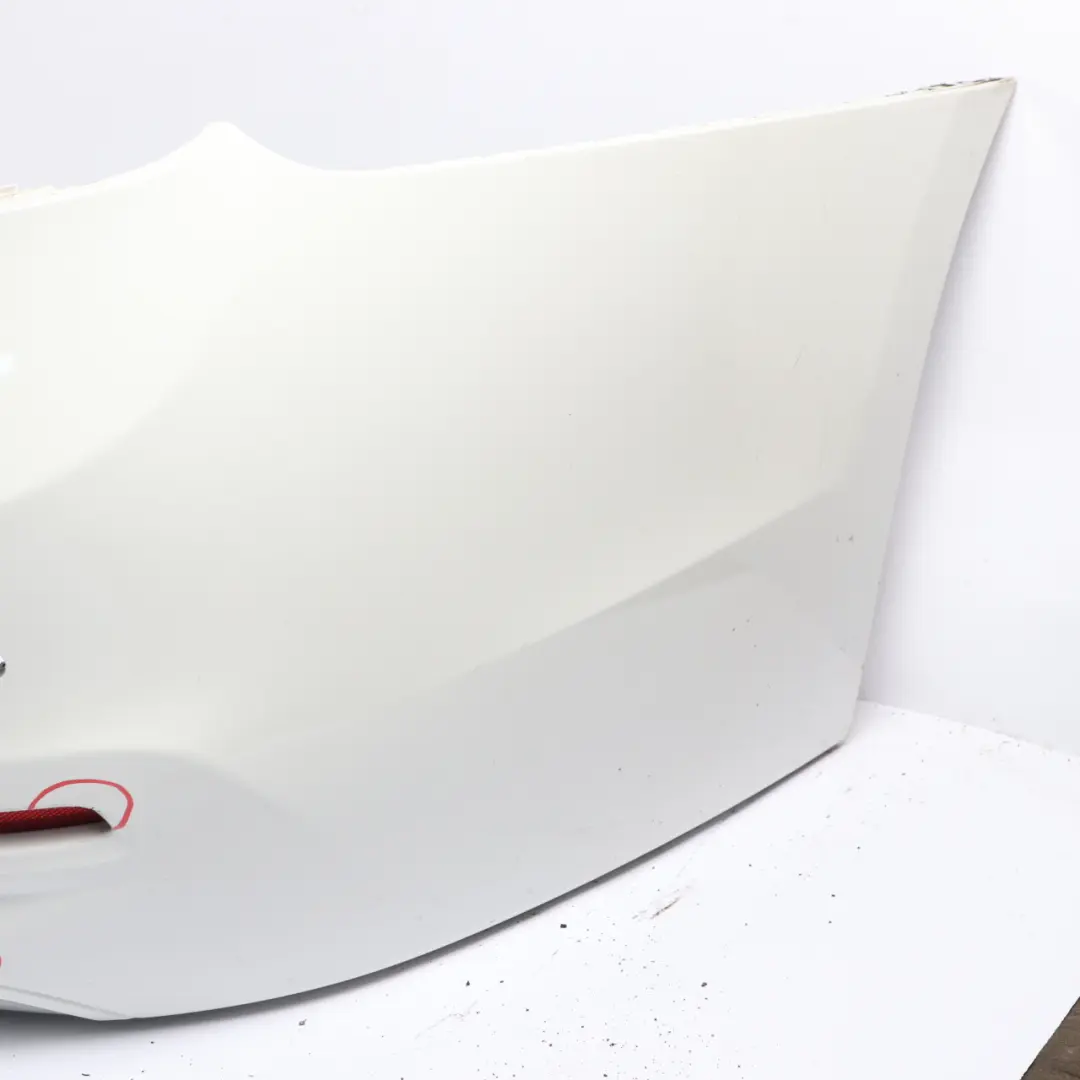 Bumper Trim Panel PDC Alpinweiss Alpine White - 300 to BMW F30 LCI Rear with Part number 7384599 BMW F30 LCI Rear Bumper Trim Panel PDC Alpinweiss Alpine White - 300 - SKU 7384599-AW - Part number 7384599