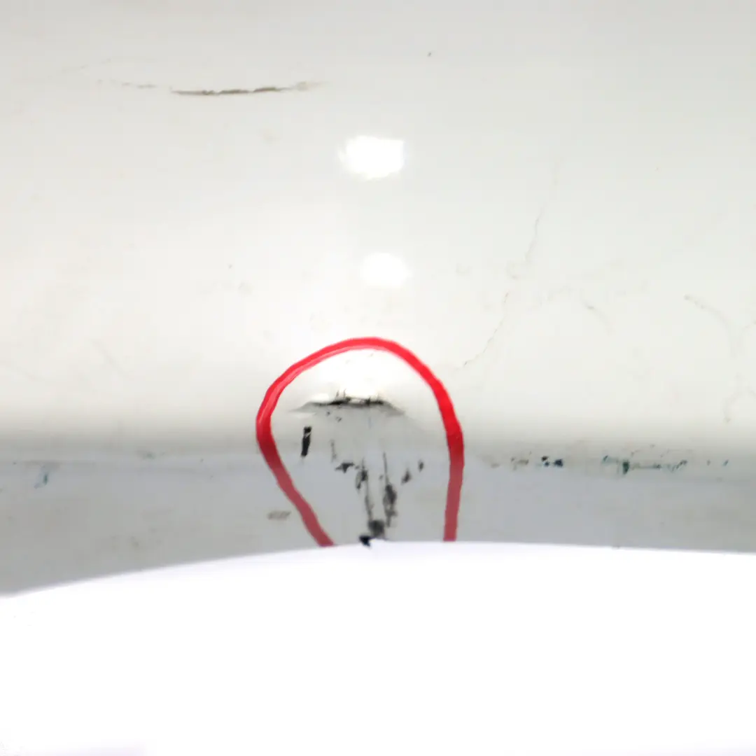 Bumper Trim Panel PDC Mineralweiss Mineral White - A96 to BMW F30 LCI Rear with Part number 7384601 BMW F30 LCI Rear Bumper Trim Panel PDC Mineralweiss Mineral White - A96 - SKU 7384601-MW - Part number 7384601