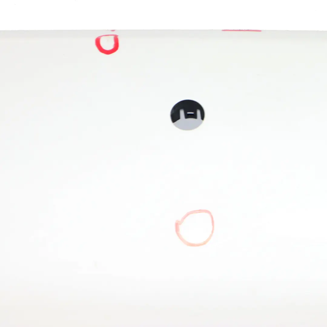 Bumper Trim Panel PDC Mineralweiss Mineral White - A96 to BMW F30 LCI Rear with Part number 7384601 BMW F30 LCI Rear Bumper Trim Panel PDC Mineralweiss Mineral White - A96 - SKU 7384601-MW - Part number 7384601