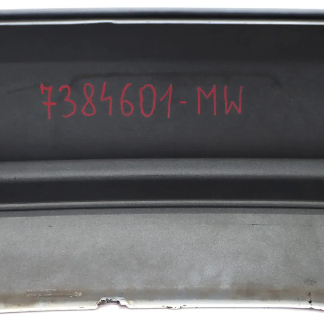 Bumper Trim Panel PDC Mineralweiss Mineral White - A96 to BMW F30 LCI Rear with Part number 7384601 BMW F30 LCI Rear Bumper Trim Panel PDC Mineralweiss Mineral White - A96 - SKU 7384601-MW - Part number 7384601