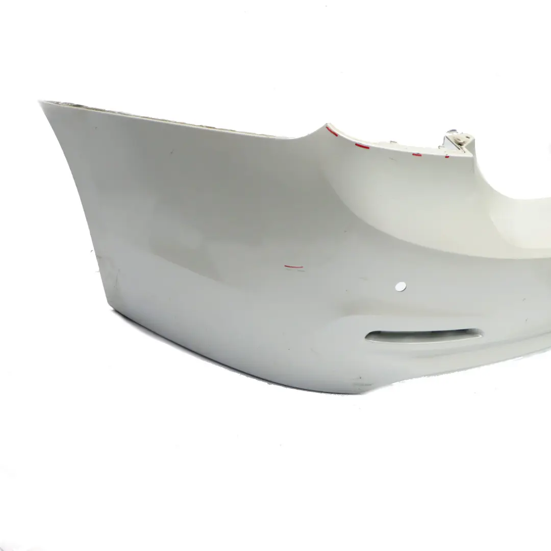 Bumper Trim Panel PDC Mineralweiss Mineral White - A96 to BMW F30 LCI Rear with Part number 7384601 BMW F30 LCI Rear Bumper Trim Panel PDC Mineralweiss Mineral White - A96 - SKU 7384601-MW - Part number 7384601