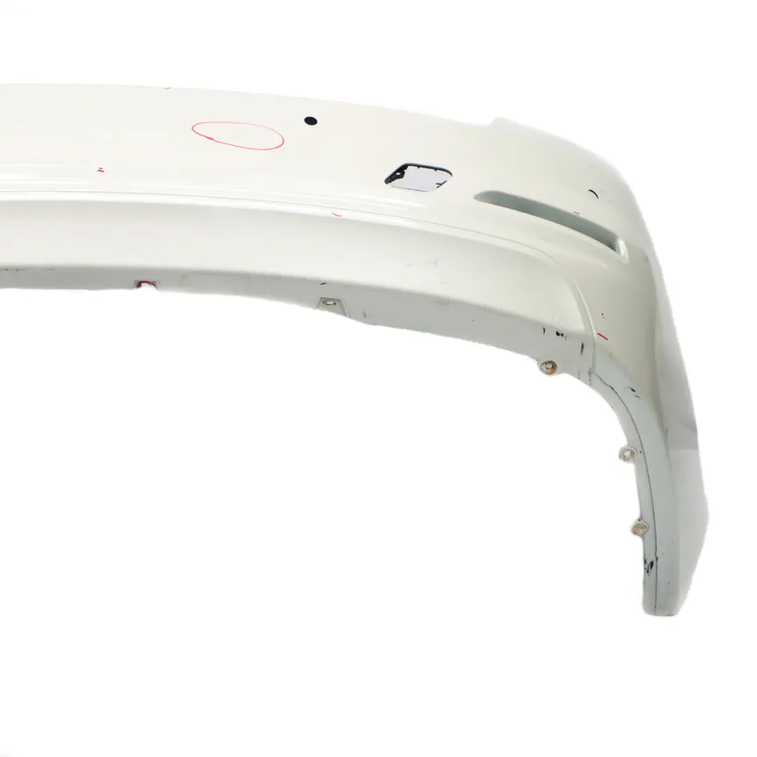 Bumper Trim Panel PDC Mineralweiss Mineral White - A96 to BMW F30 LCI Rear with Part number 7384601 BMW F30 LCI Rear Bumper Trim Panel PDC Mineralweiss Mineral White - A96 - SKU 7384601-MW - Part number 7384601