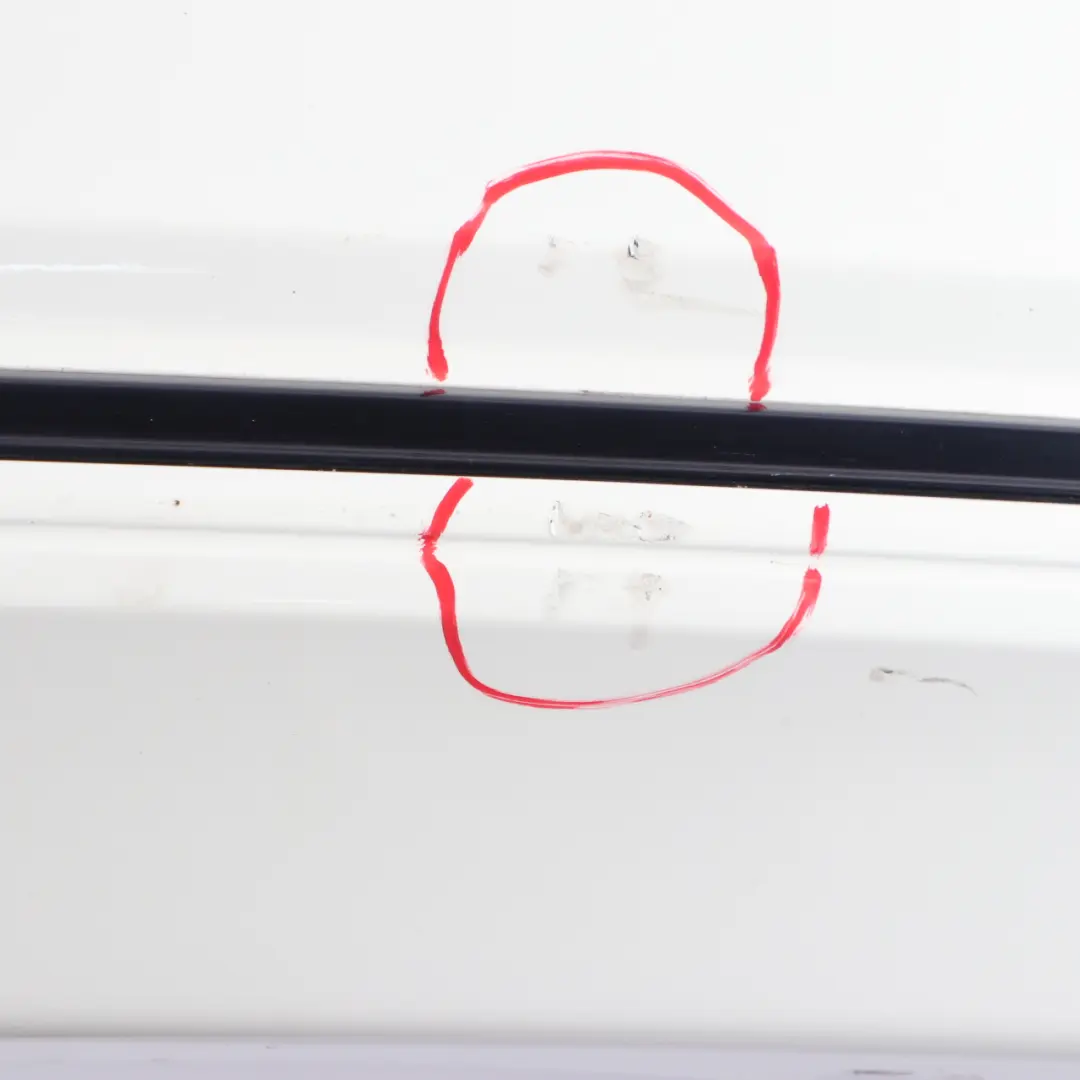 Bumper Trim Panel Sport Line PDC Alpinweiss White - 300 to BMW F30 LCI Rear with Part number 7384603 BMW F30 LCI Rear Bumper Trim Panel Sport Line PDC Alpinweiss White - 300 - SKU 7384603-AW - Part number 7384603