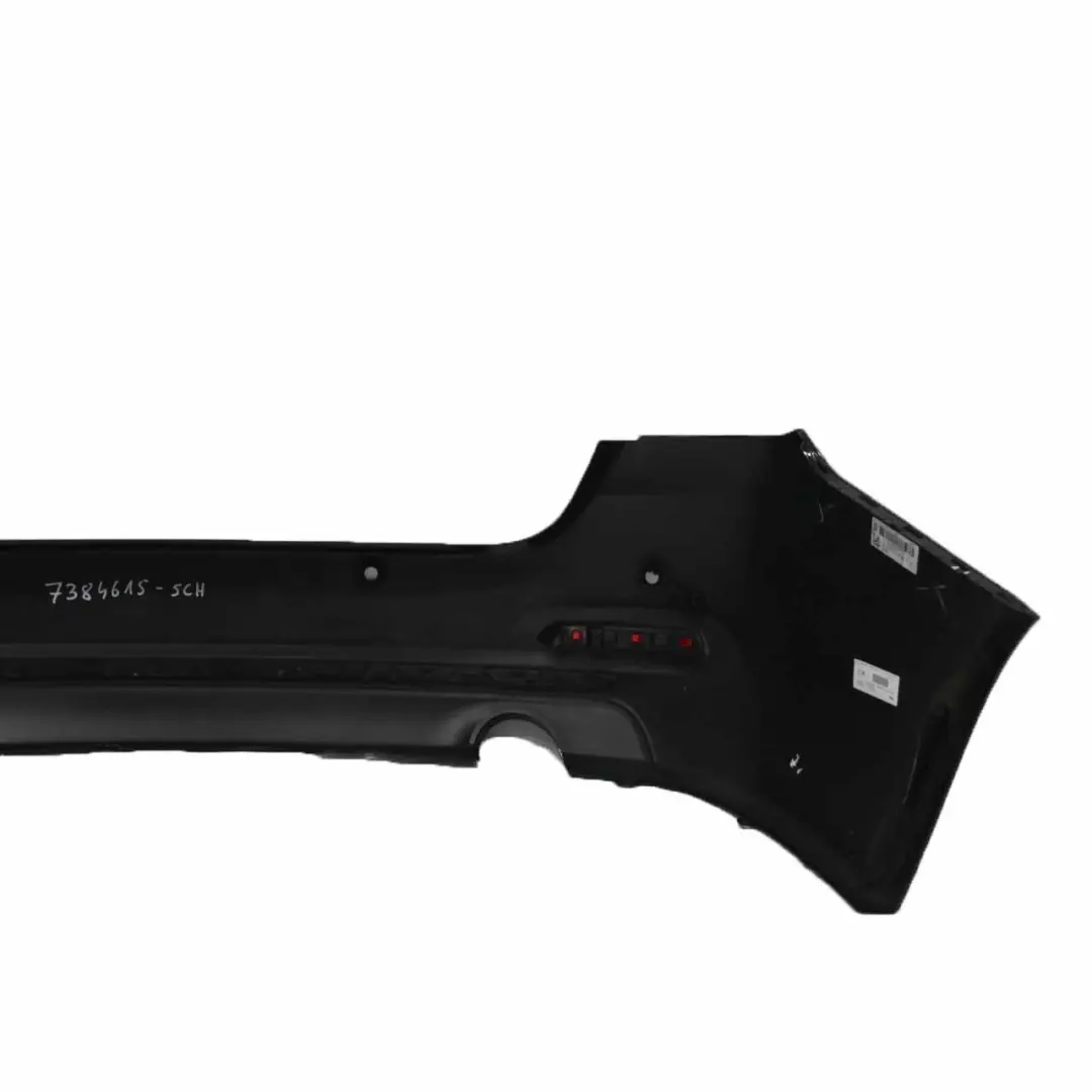 BMW F31 LCI Bumper Rear Touring Trim Panel PDC Schwarz 2 Black - 668 - SKU 7384615-SCH - Part number 7384615