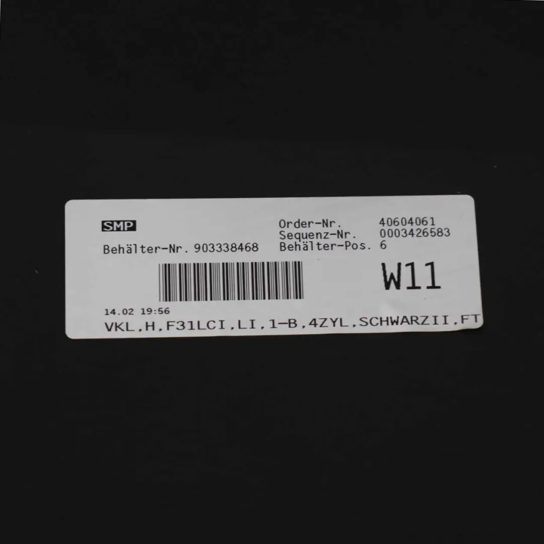 Bumper Rear Touring Trim Panel PDC Schwarz 2 Black - 668 to BMW F31 LCI with Part number 7384615 BMW F31 LCI Bumper Rear Touring Trim Panel PDC Schwarz 2 Black - 668 - SKU 7384615-SCH - Part number 7384615